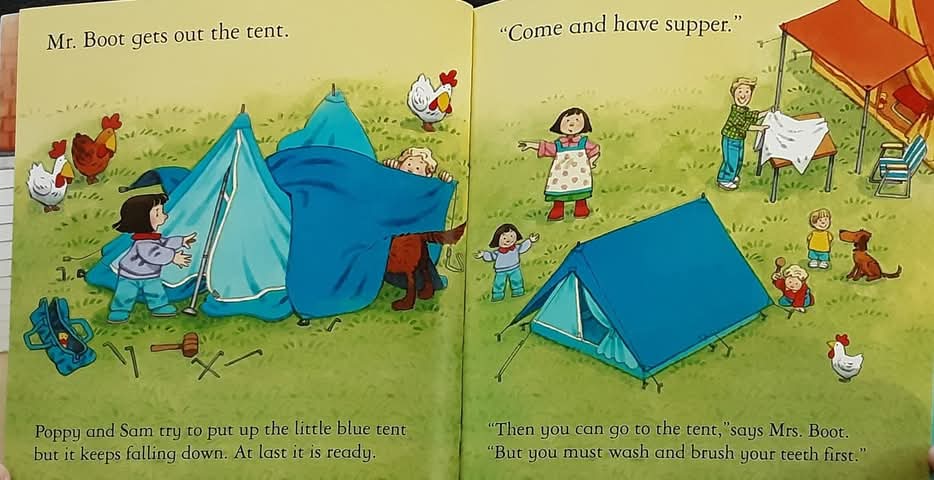 หนังสือนิทานปกอ่อน** ♥️USBORNE FARMYARD TALES: CAMPING OUT