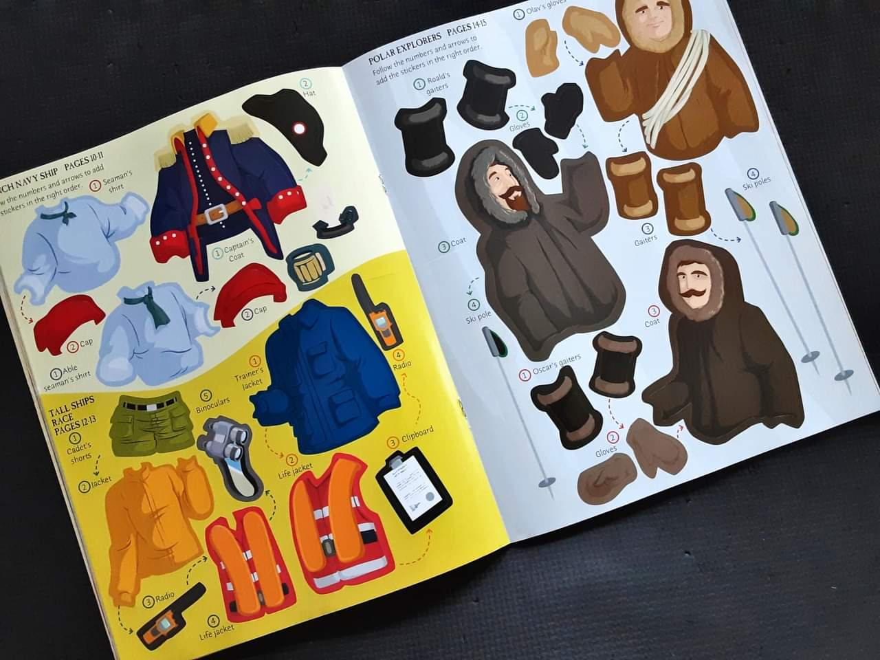 USBORNE ACTIVITIES BOOK ð
ðSTICKER SAILORS &SEAFARERS (160 STICKERS)