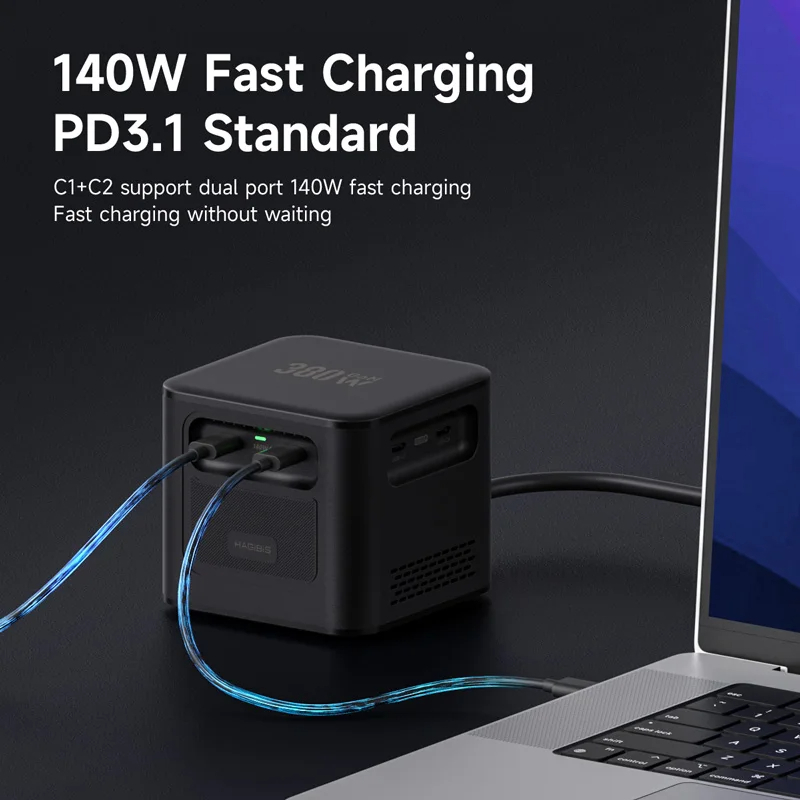 Hagibis 380W USB C Charger 8-Port Type C Charging Station GaN PD 3.1 Dual 140W Super Fast