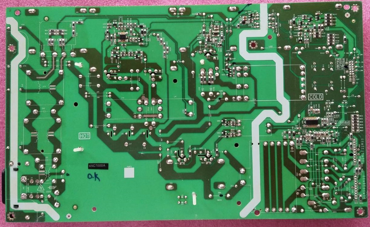 เพาเวอร์ซัพพลายทีวีทีซีแอล TCL ของแท้มือสองถอดจากเครื่อง รุ่น65C7000A พาร์ท40-L302W4-PWD1CG