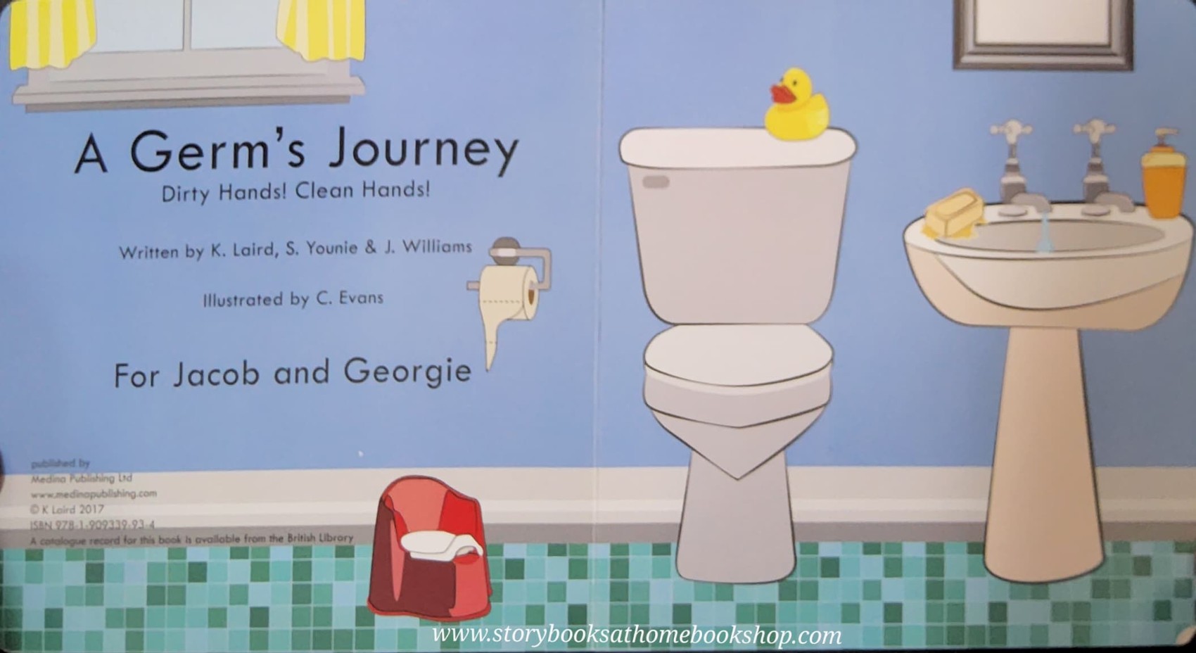 BOARD BOOK** 🍅A GERM'S JOURNEY DIRTY HANDS! CLEAN HANDS!