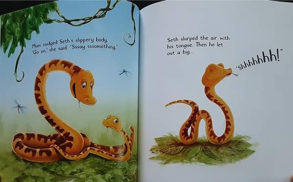 หนังสือนิทานปกอ่อน ** 🍅🍓 THE SNAKE WHO SAID Shhh