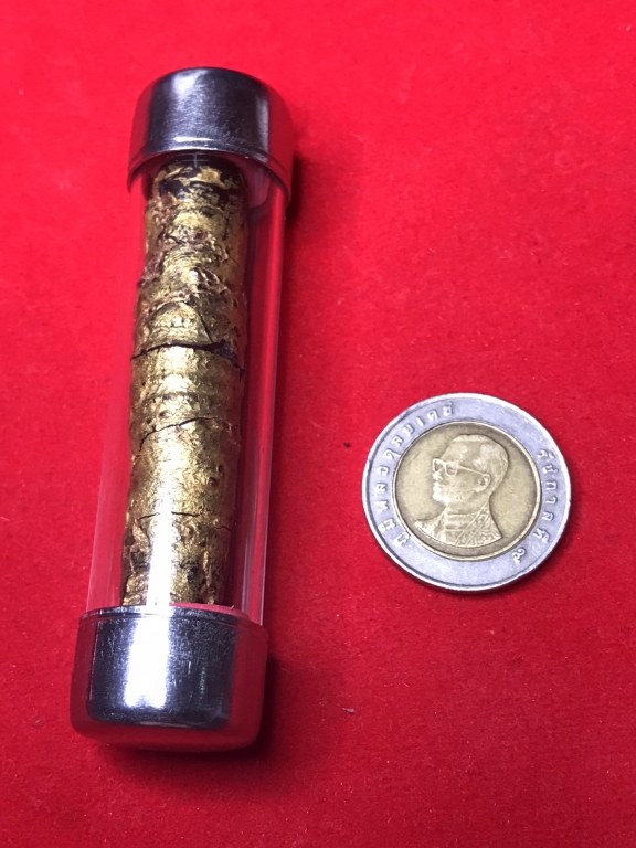 ตะกรุดกาสะท้อน ทาทอง ขาปิ่นโต หลวงปู่ชุ่ม โพธิโก วัดวังมุย