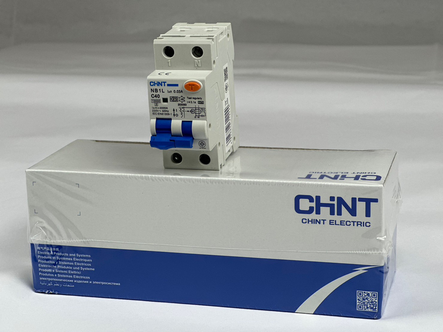 เบรกเกอร์กันดูด เบรกเกอร์กันไฟดูด เบรกเกอร์กันไฟรั่ว กันดูด RCBO Type A NB1L 1P+N C40 40A , 30mA (10KA)