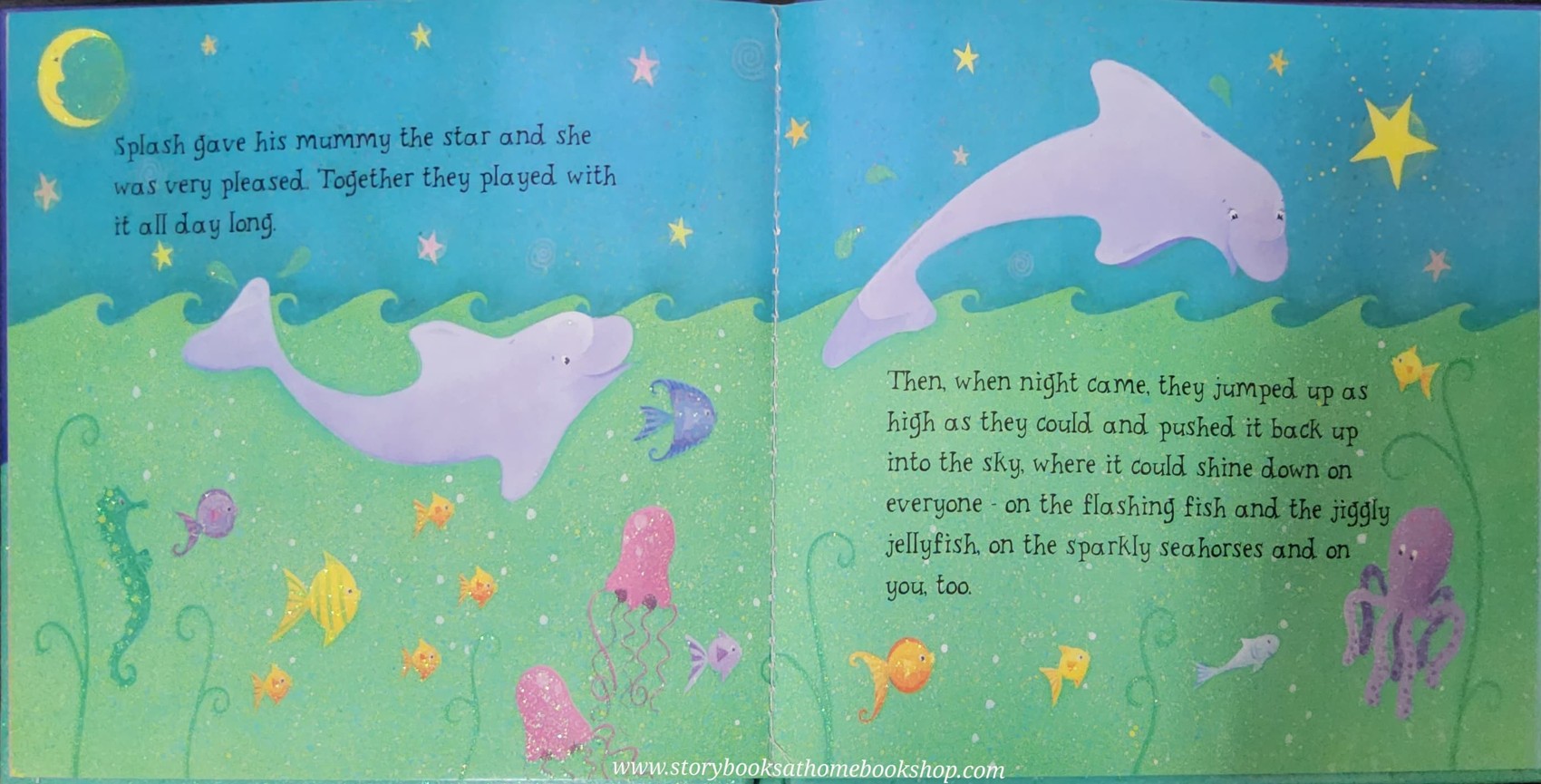 SPARKLY STORY BOOK **หนังสือนิทานปกแข็ง ** ♥️♥️DOLPHIN FINDS A STAR