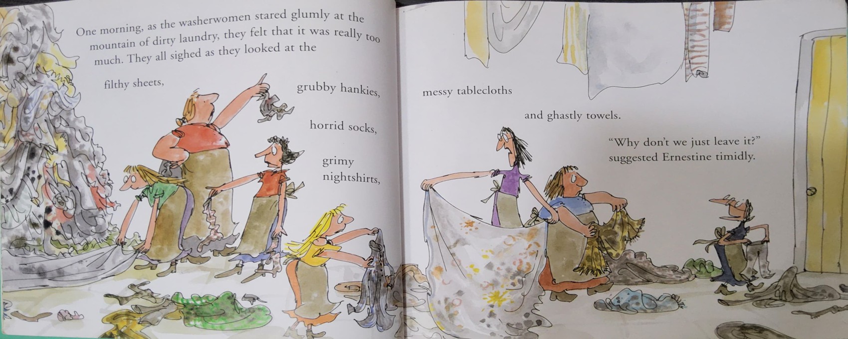หนังสือนิทานปกอ่อน** 🍓🍓THE WILD WASHERWOMEN BY JOHN YEOMAN AND QUENTIN BLAKE