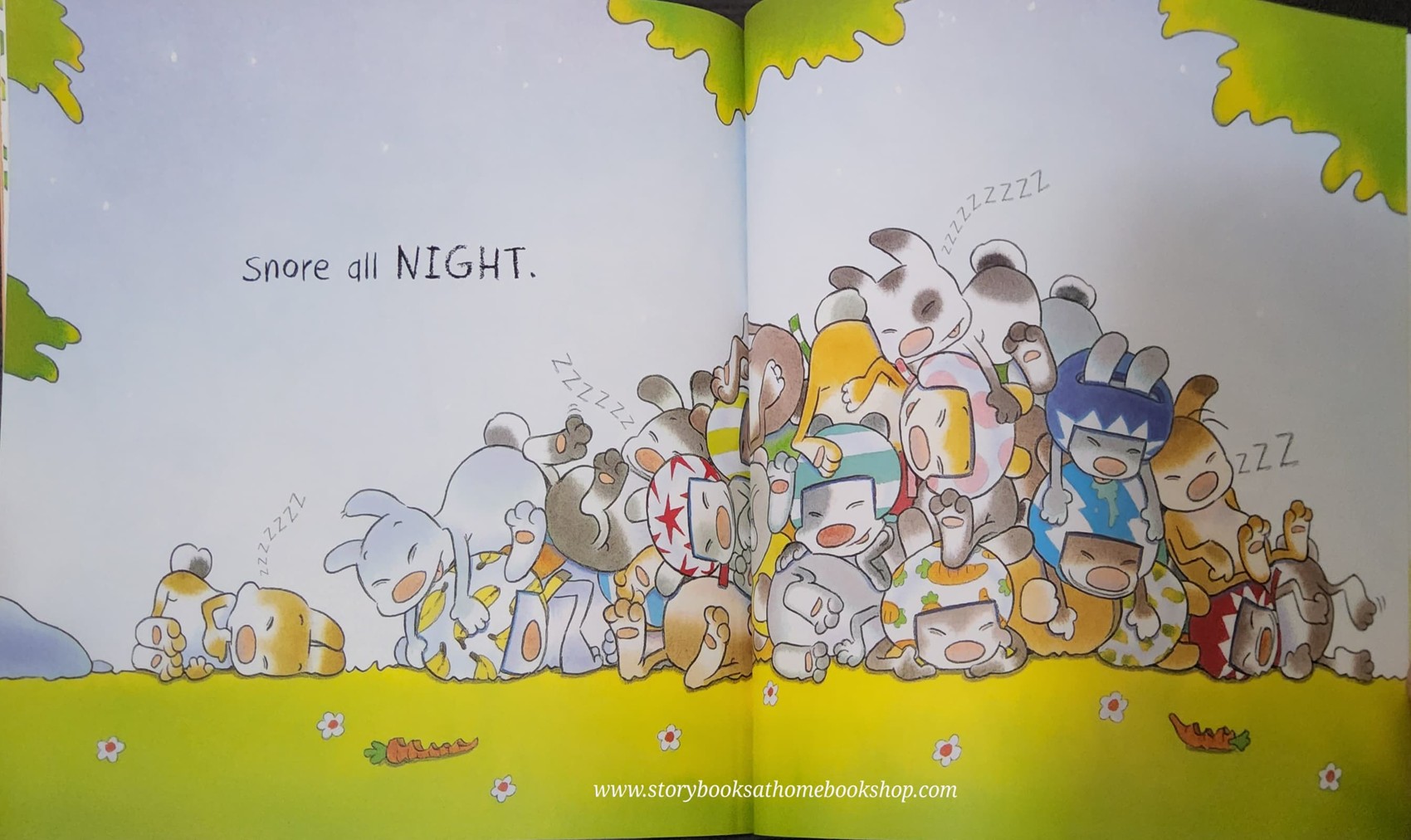 หนังสือนิทานปกอ่อน ** 🍅🍓 FUNNY BUNNIES UP AND DOWN by DAVID MELLING