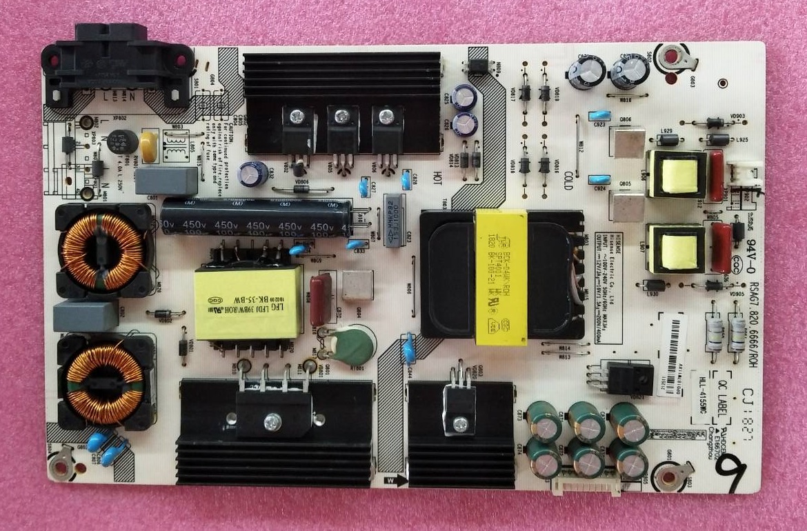 เพาเวอร์ซัพพลายทีวีไฮเซน/ภาคจ่ายไฟทีวีไฮเซน(Power Supply TV HISENSE) อะไหล่แท้#มือสองพร้อมใช้งาน รุ่น50N3000UW*RSAG7.820.6666/ROH