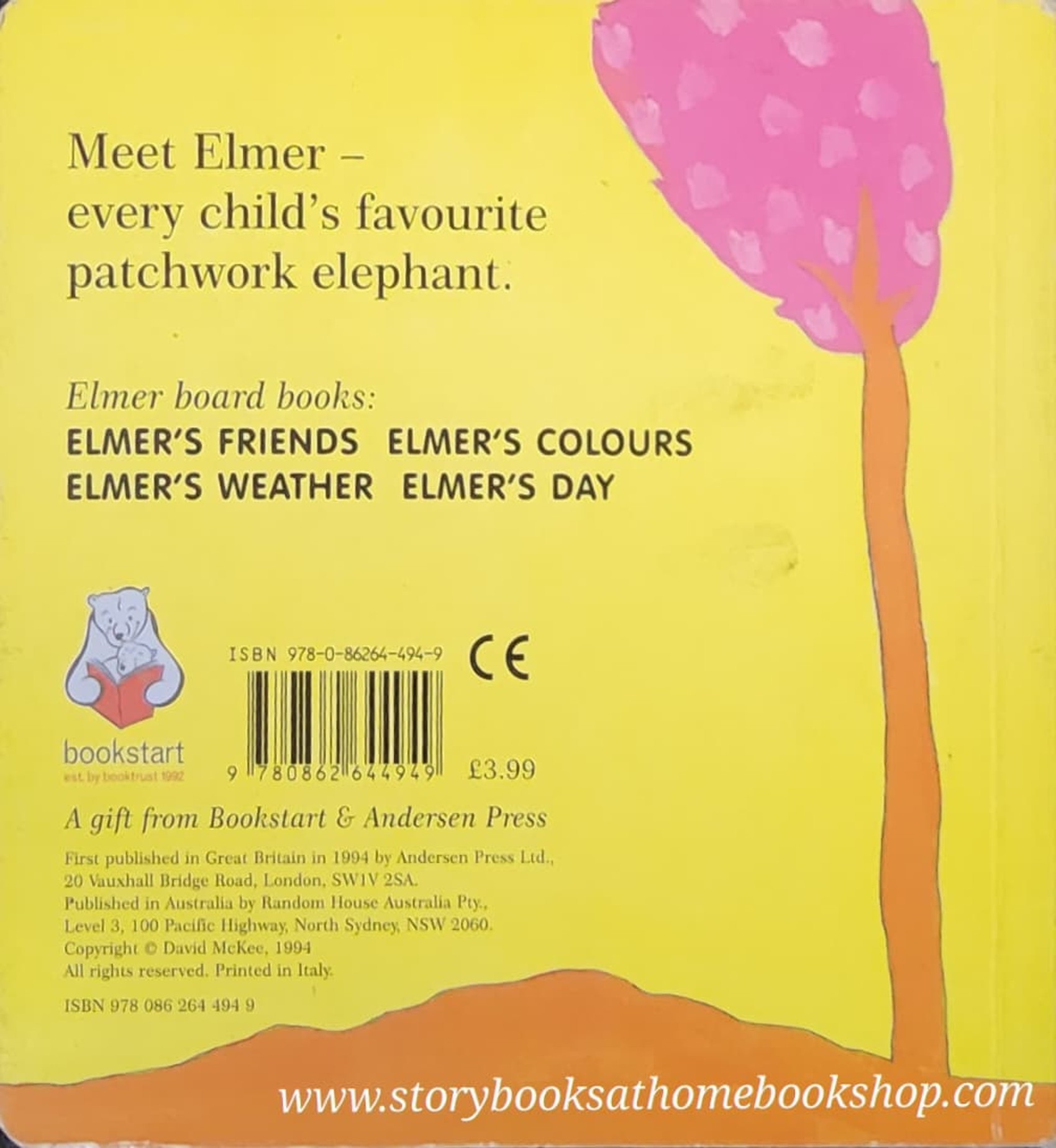 BOARD BOOK** 🍅🍓ELMER'S WEATHER BY DAVID MCKEE