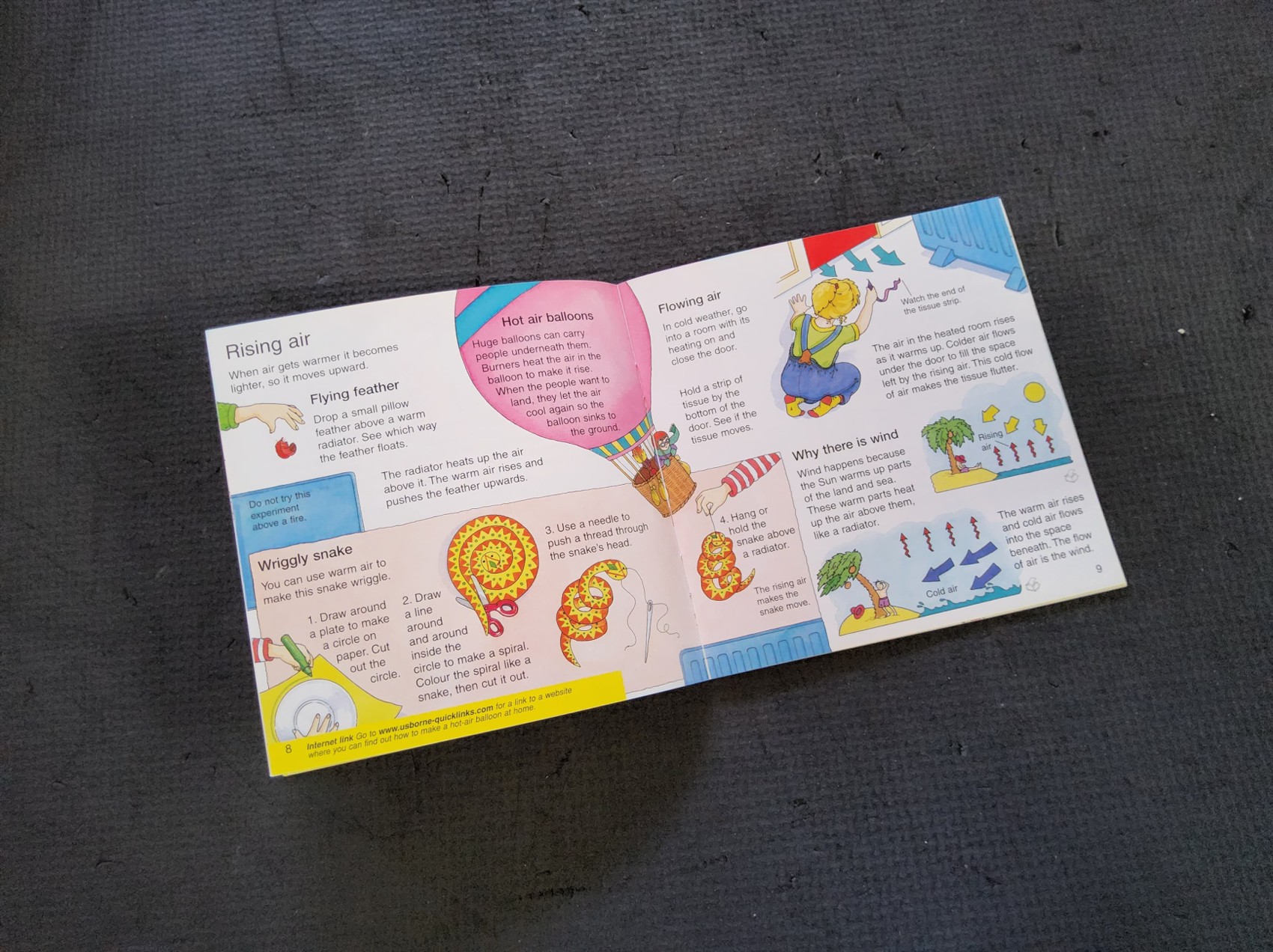 KNOWLEDGE BOOK** ♥️♥️USBORNE POCKET SCIENCE EXPERIMENTS WITH AIR♥️