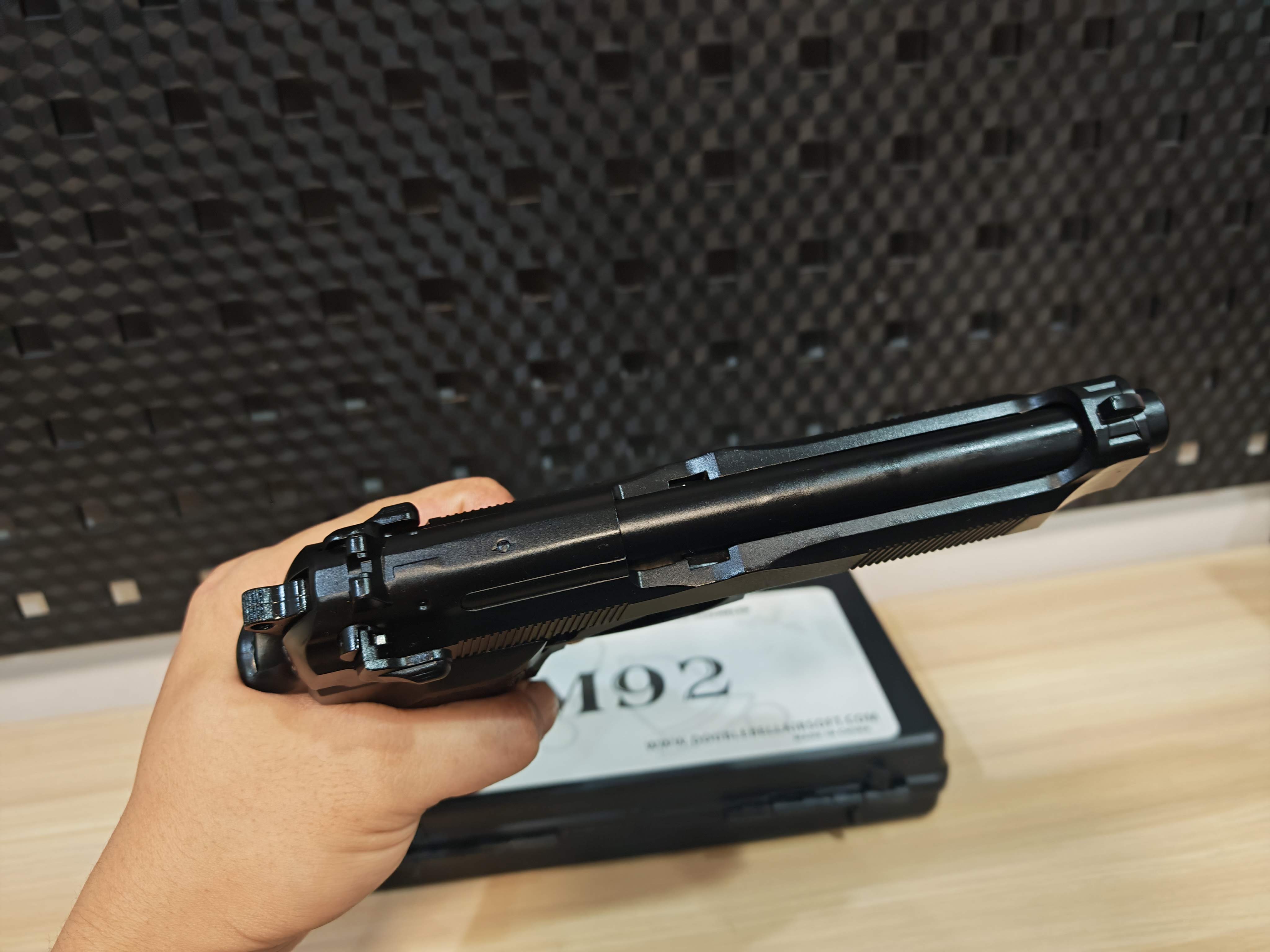 Double Bell 736 Taurus PT92 Beretta สีดำ GBB BB Gun บีบีกัน แบบแก๊ส ปืนอัดลม มือสอง Airsoft Gun