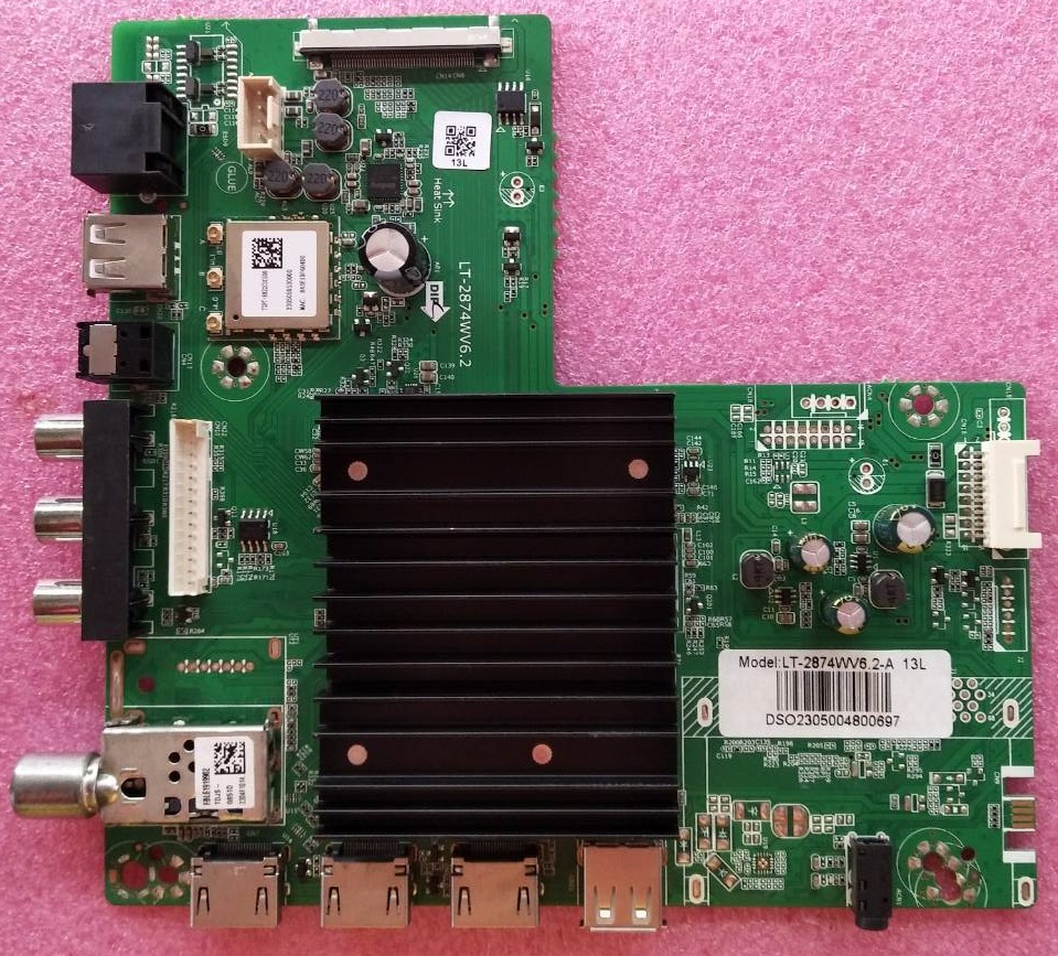 เมนบอร์ดทีวีอะโคเนติค ACONATIC ของแท้ถอดจากเครื่อง ใช้กับรุ่น 43US200AN พาร์ทLT-2874WV6.2-A เวอร์ชั่นทีคอน HV430QUBF70