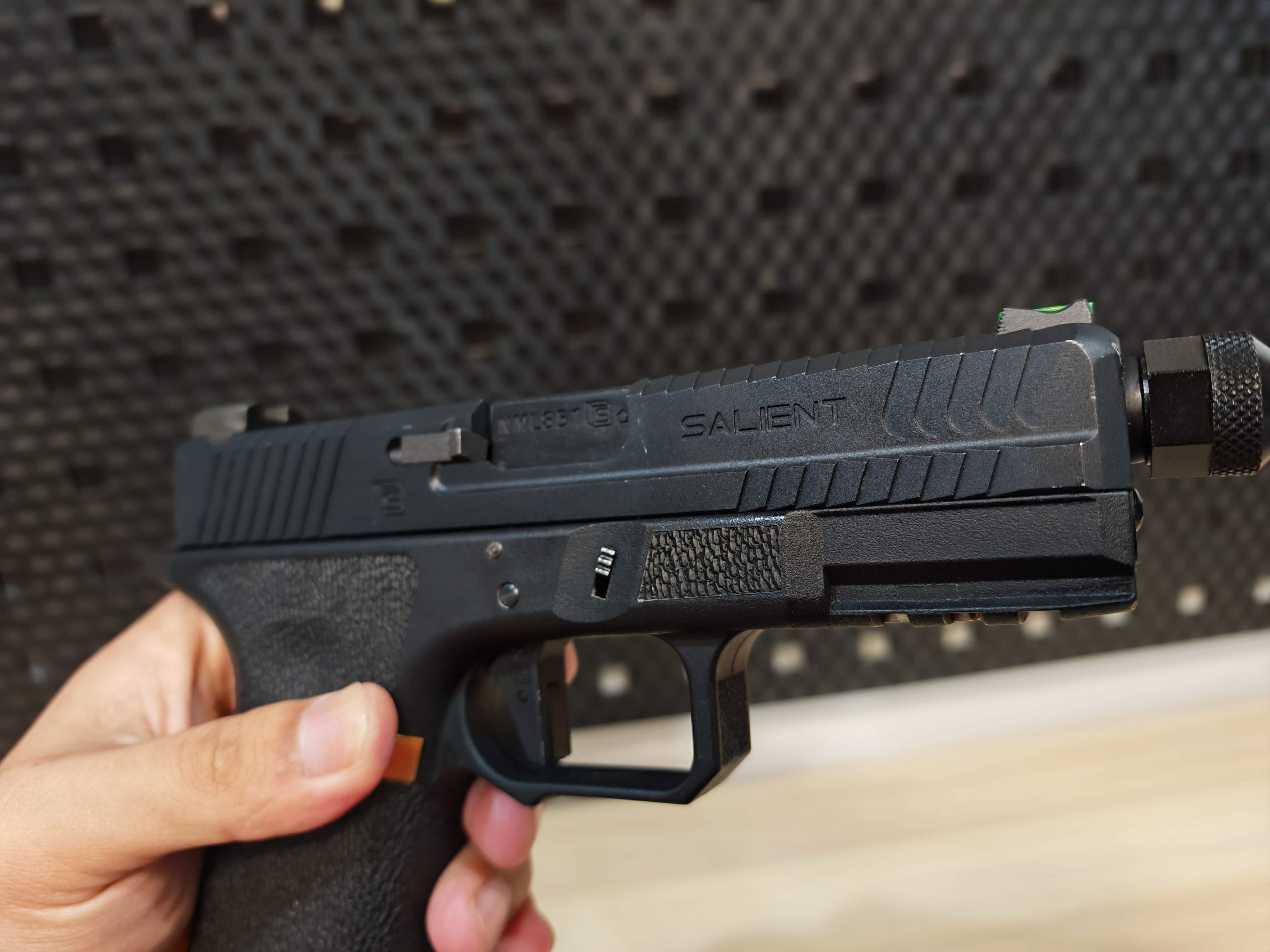 EMG SAI BLU Glock19 G19 COMPACT GBB BB Gun บีบีกัน แบบแก๊ส ปืนอัดลม มือสอง Airsoft Gun