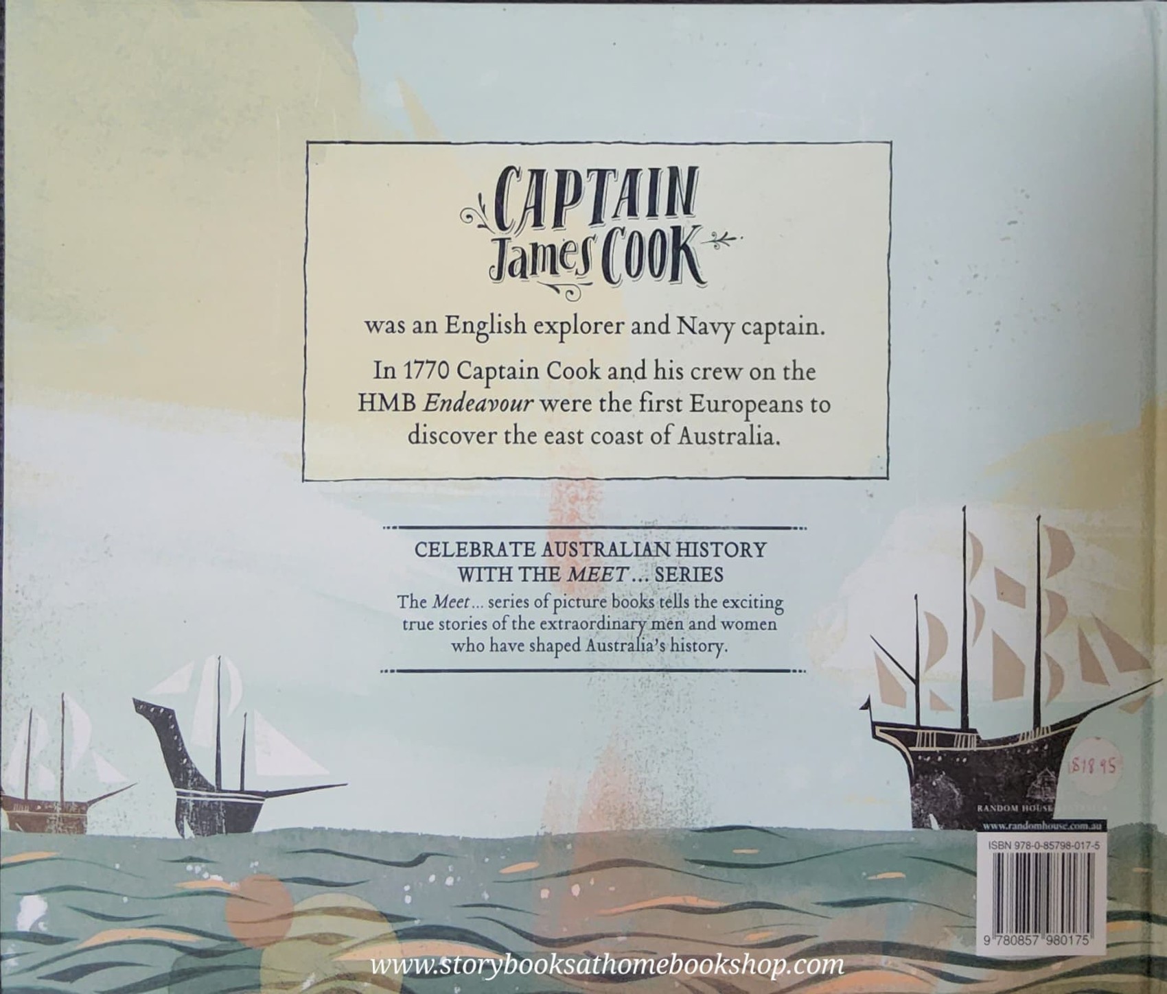 หนังสือนิทานปกแข็ง** 🍅🍓MEET CAPTAIN COOK BY RAE MURDIE