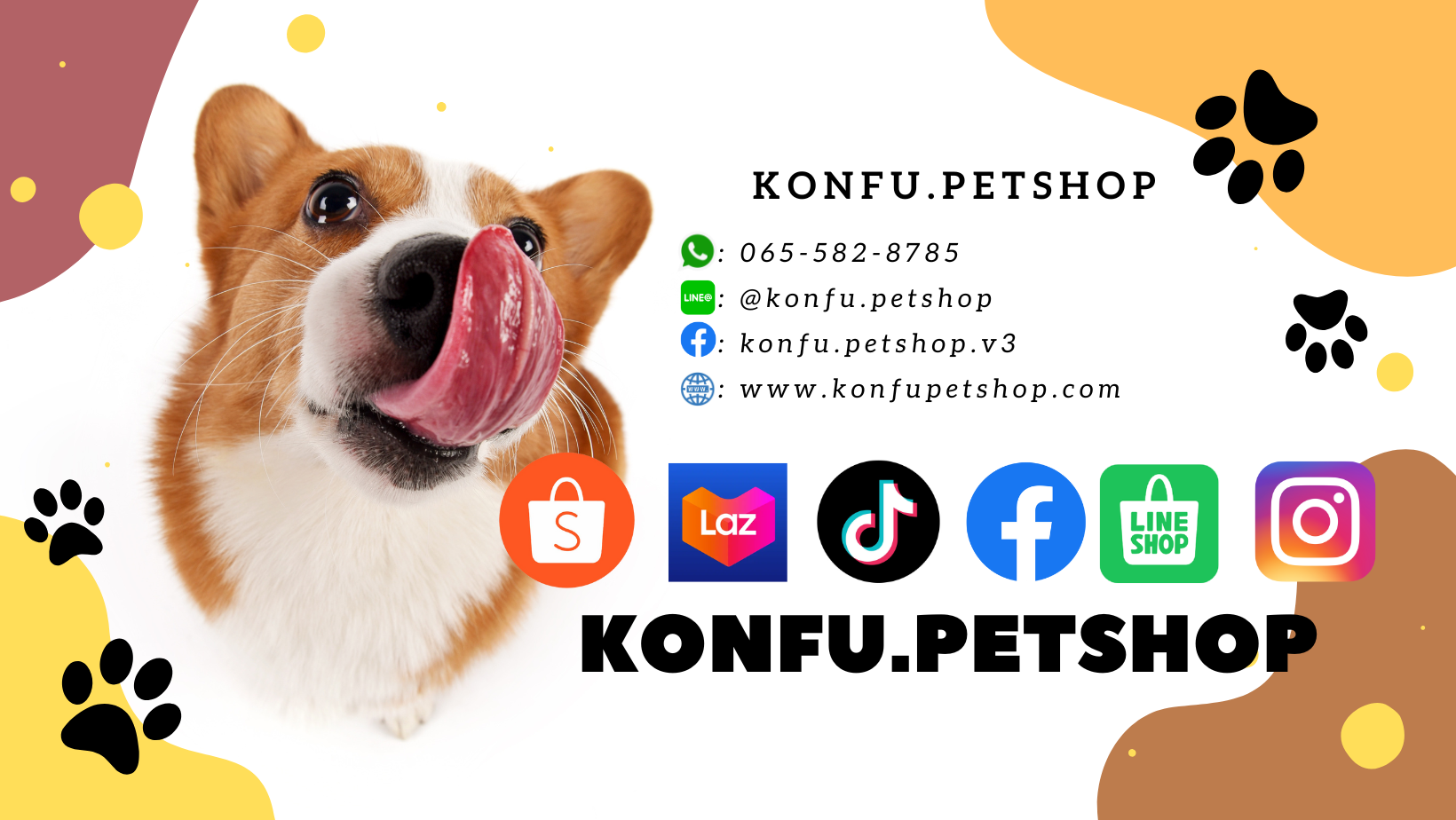 Konfu Petshop พี่ขนฟู อาหาร, อุปกรณ์และยาสำหรับสัตว์เลี้ยงคนโปรด