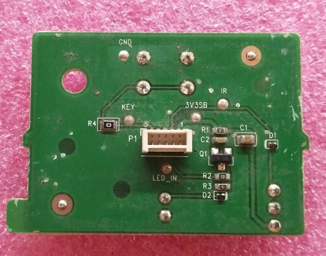 ตัวรับสัญญาณรีโมท/คีย์กดทีวี TCL (ทีซีแอล) ของแท้ถอดจากเครื่อง ใช้กับรุ่น LED40D2930 พาร์ท40-D6001A-IRD1LG