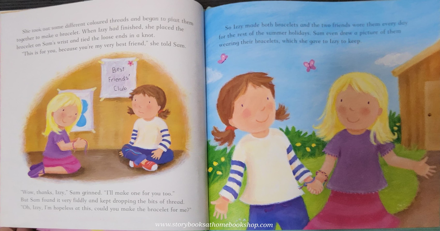 หนังสือนิทานปกแข็ง ** 🍅🍓BEST FRIENDS' CLUB read the story and Learn how to make your own bracelets