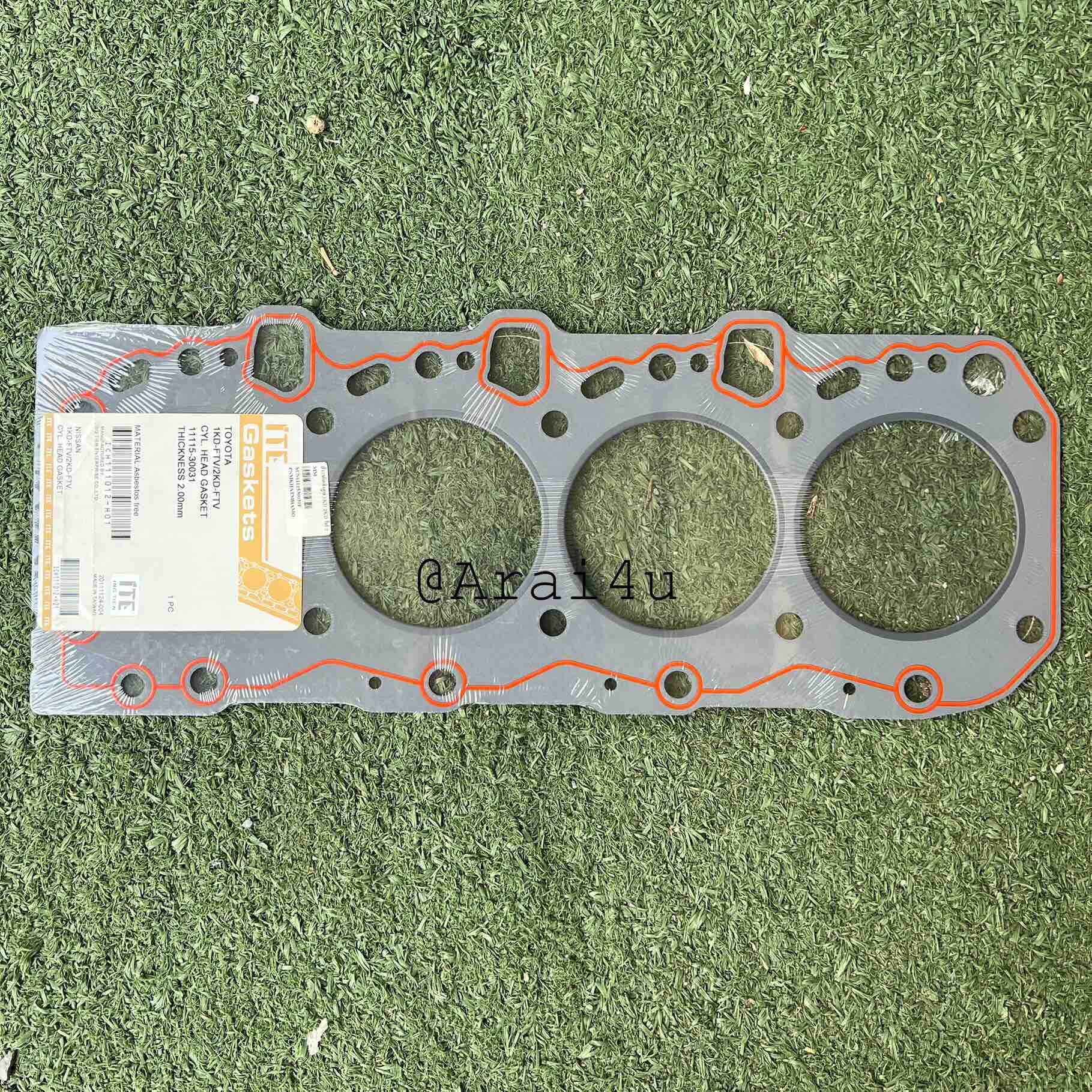 ประเก็นฝาสูบ 1KD,2KD ปะเก็นไฟ 2.0MM (11115-30031)