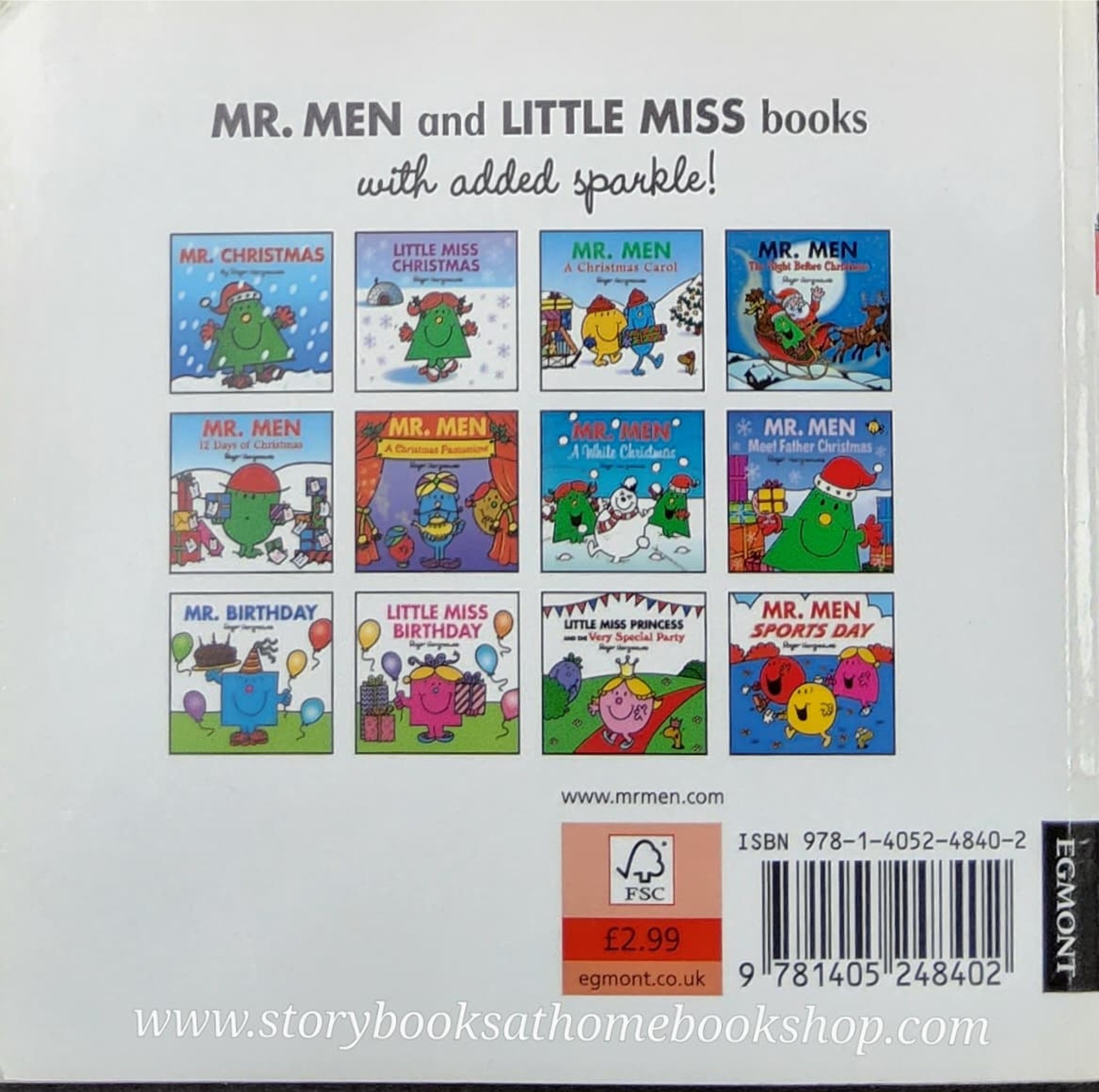 หนังสือ Bestseller Small book** **หนังสือนิทานปกอ่อน** 👉LITTLE MISS&MR.MEN👍 🍅🍅MR.MEN 12 DAYS OF CHRISTMAS by Roger Hargreaues