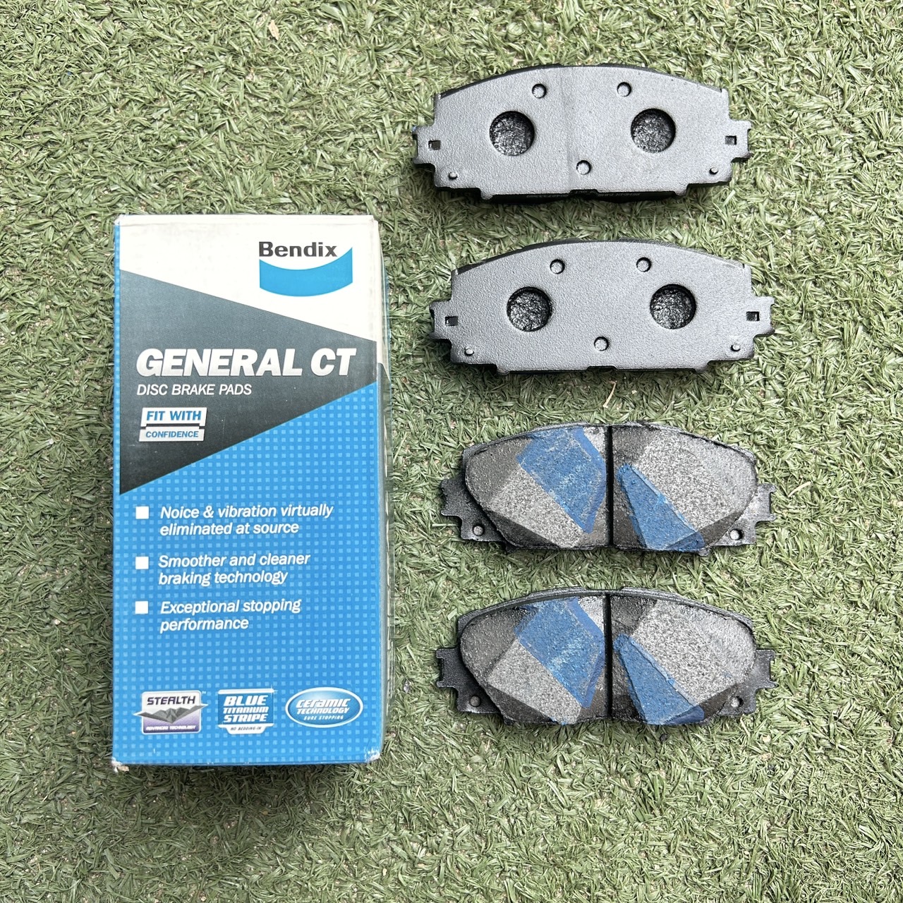 ผ้าดิสเบรคหน้า Yaris 2005 Vios 2007 E&G เกรด GCT (DB1820GCT) BENDIX