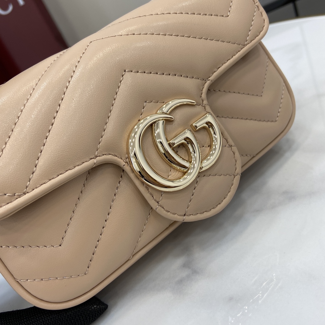 [Pre-order] กระเป๋า Gucci Pink Super Mini GG Marmont Matelassé Bag งานเกรด vip งานคุณดีที่สุด