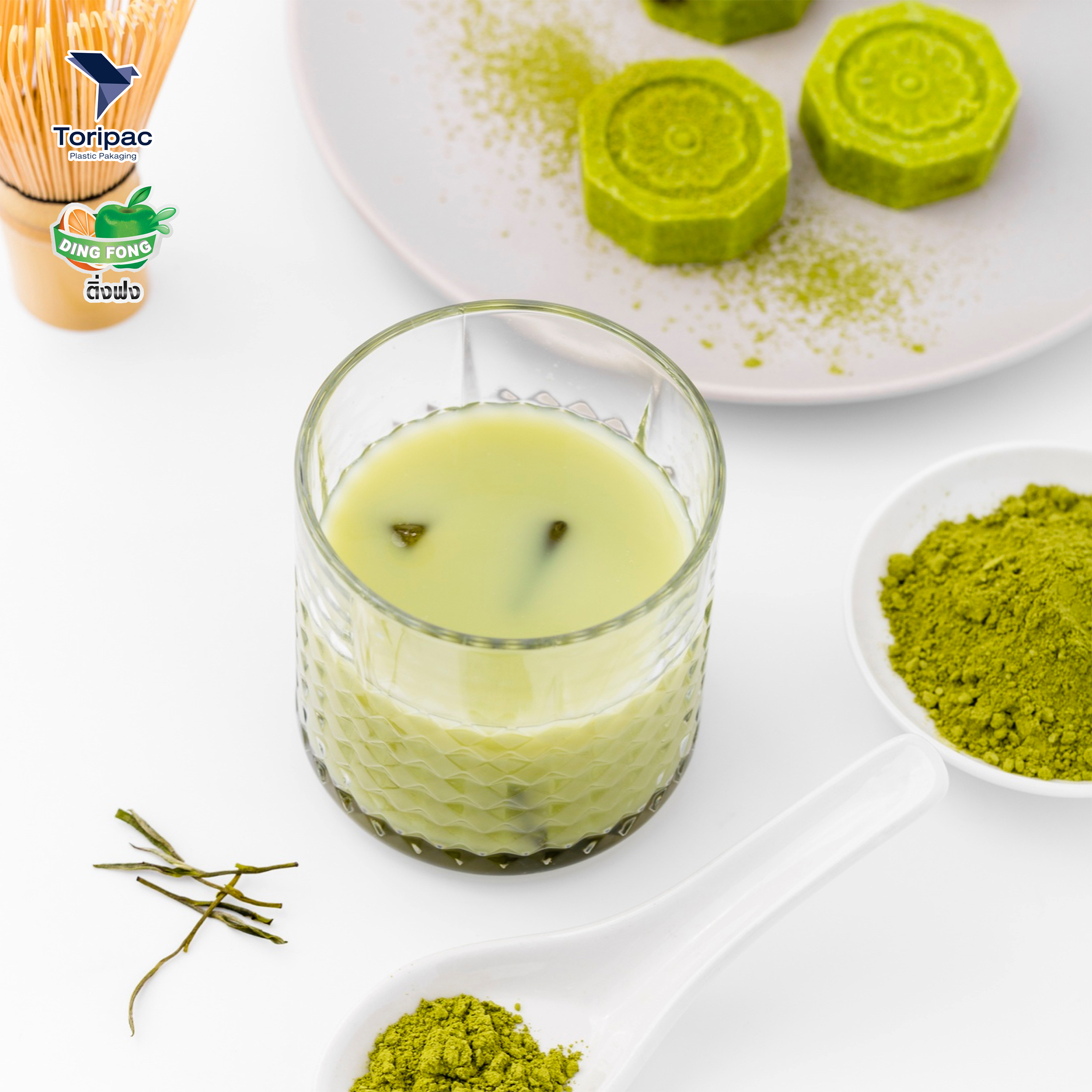 Toripac ผงชาเขียวมัทฉะ ตราติ่งฟง ขนาด 200 กรัม ผงชาเขียวแท้ พร้อมส่ง