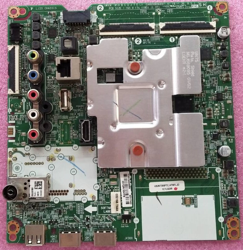 เมนบอร์ดทีวี แอลจี LG ของแท้มืองพร้อมใช้งาน รุ่น43UN7300PTC.ATMFLJD*ใช้กับซัฟฟิกนี้เท่านั้น*