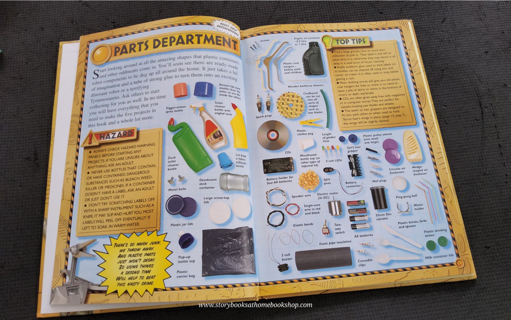 ACTIVITIES BOOK** ð
ð
MAKING DINOSAUR ROBOTS FROM JUNK
