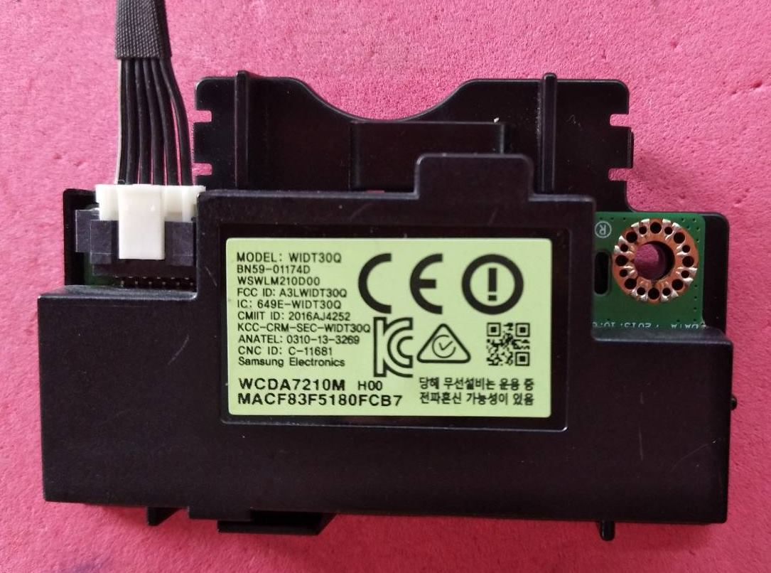 ตัวรับสัญญาน Wifi ทีวีซัมซุง SAMSUNG ของแท้ถอดจากเครื่อง พาร์ทBN59-01174D