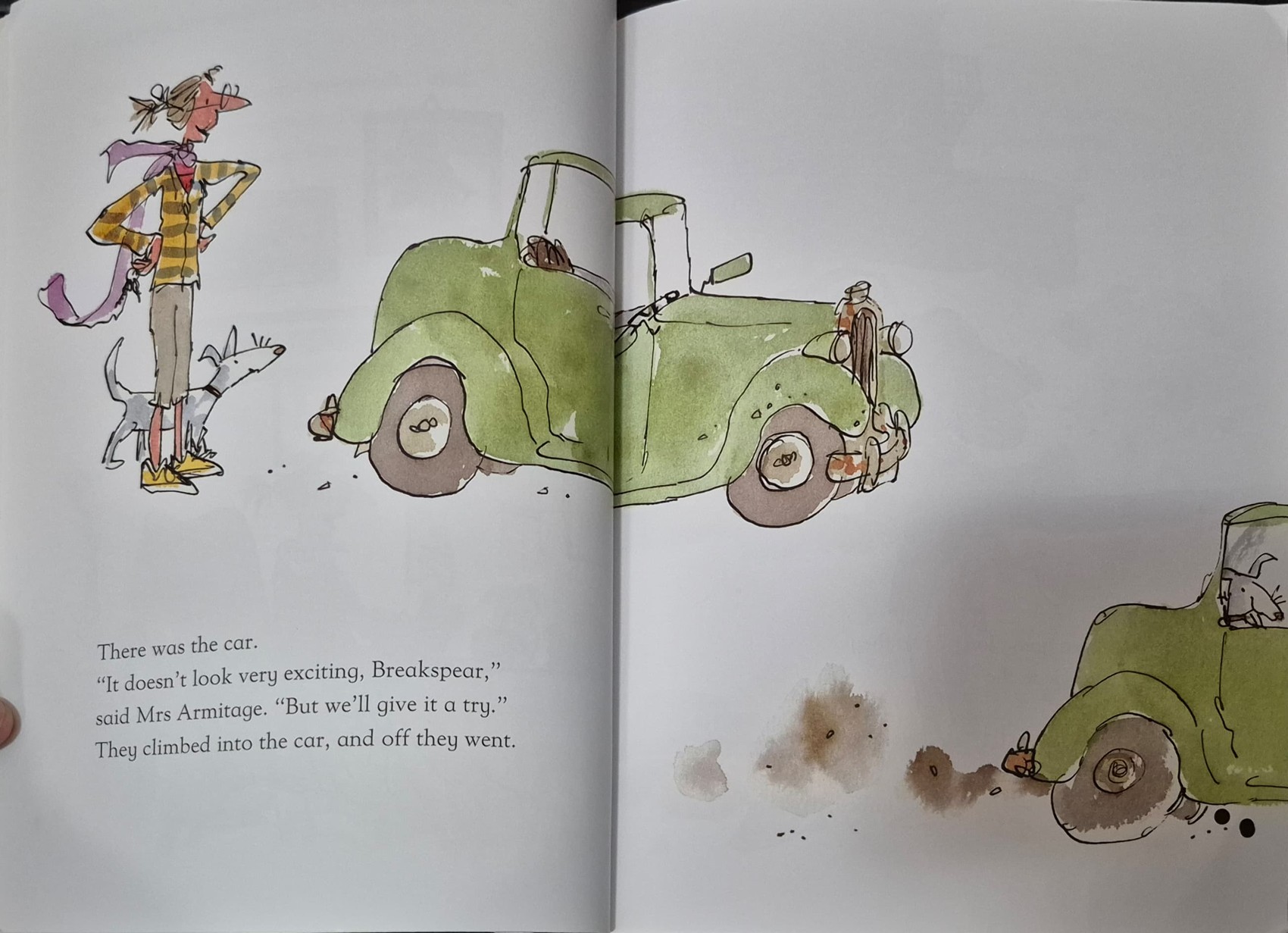 หนังสือนิทานปกอ่อน ** 🍅🍓MRA ARMITAGE ON THE ROAD BY QUENTIN BLAKE