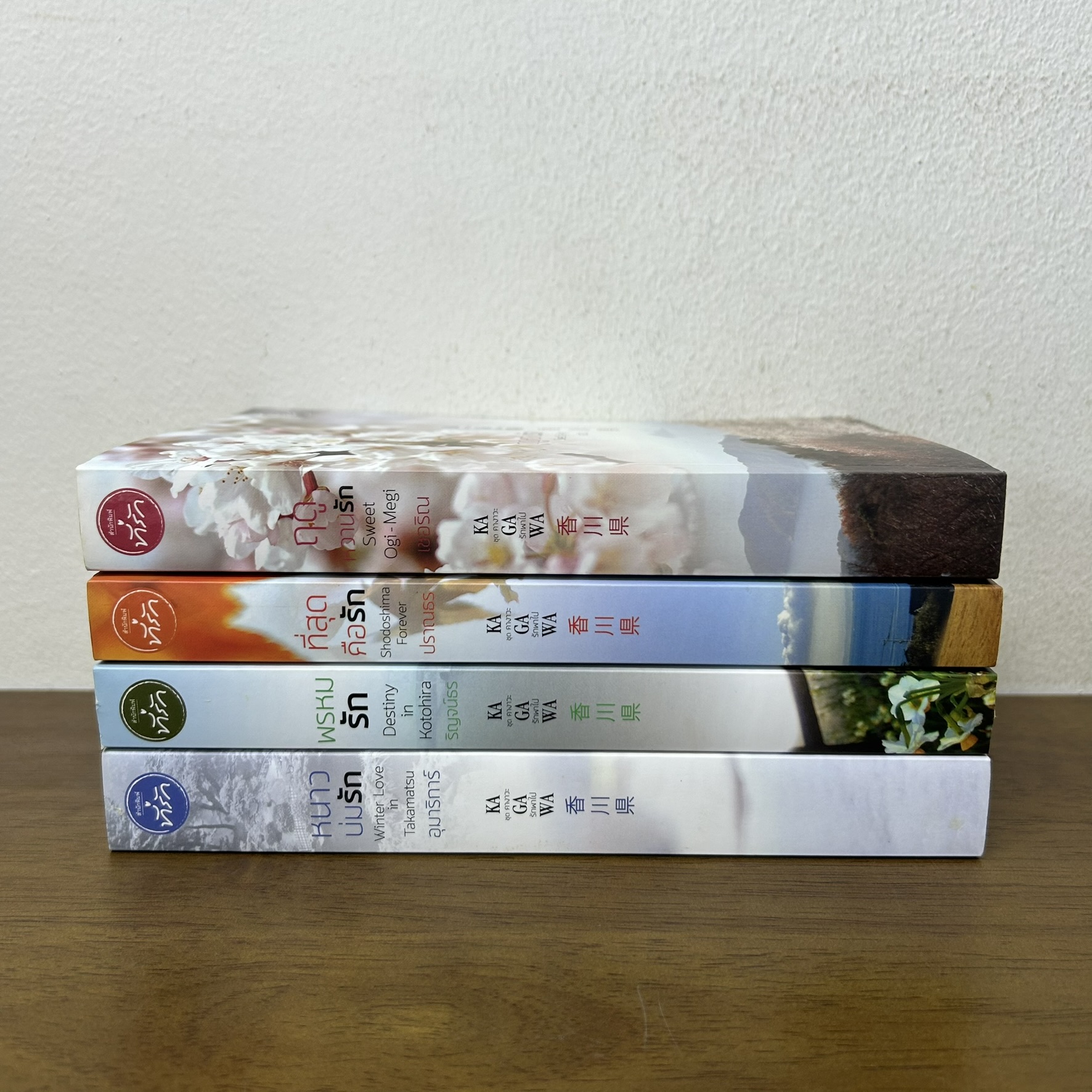 ชุด คางาวะรักพาไป - พรหมรัก ริญจน์ธร/ที่สุดคือรัก ปราณธร/ฤดูหวานรัก เชอริณ/หนาวบ่มรัก อุมาริการ์ (มือสอง) นิยาย ที่รัก