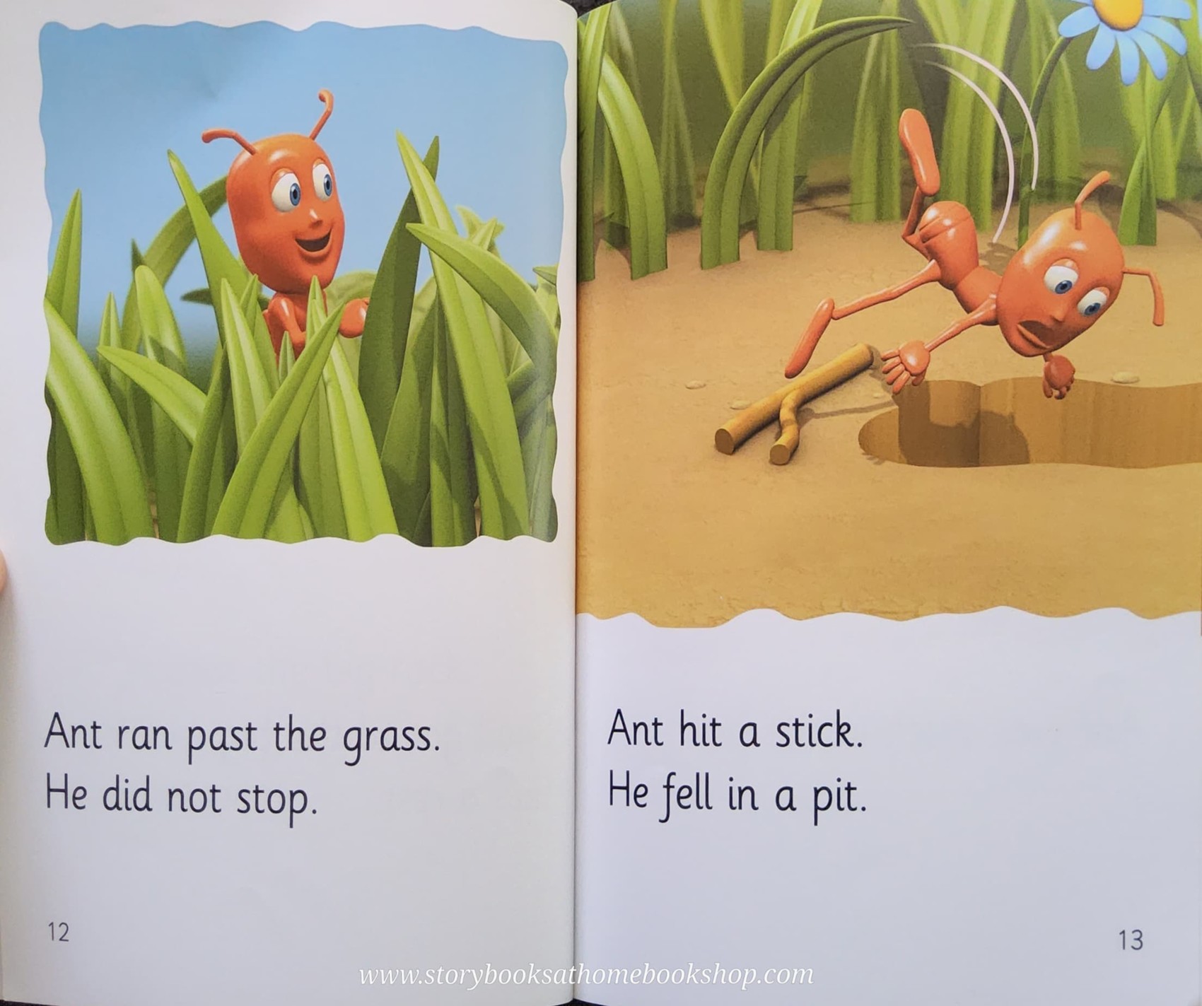 หนังสือนิทานปกอ่อน** 🍅🍓Collins Big Cat Reading Lions PHONICS L.1: Ant and Snail
