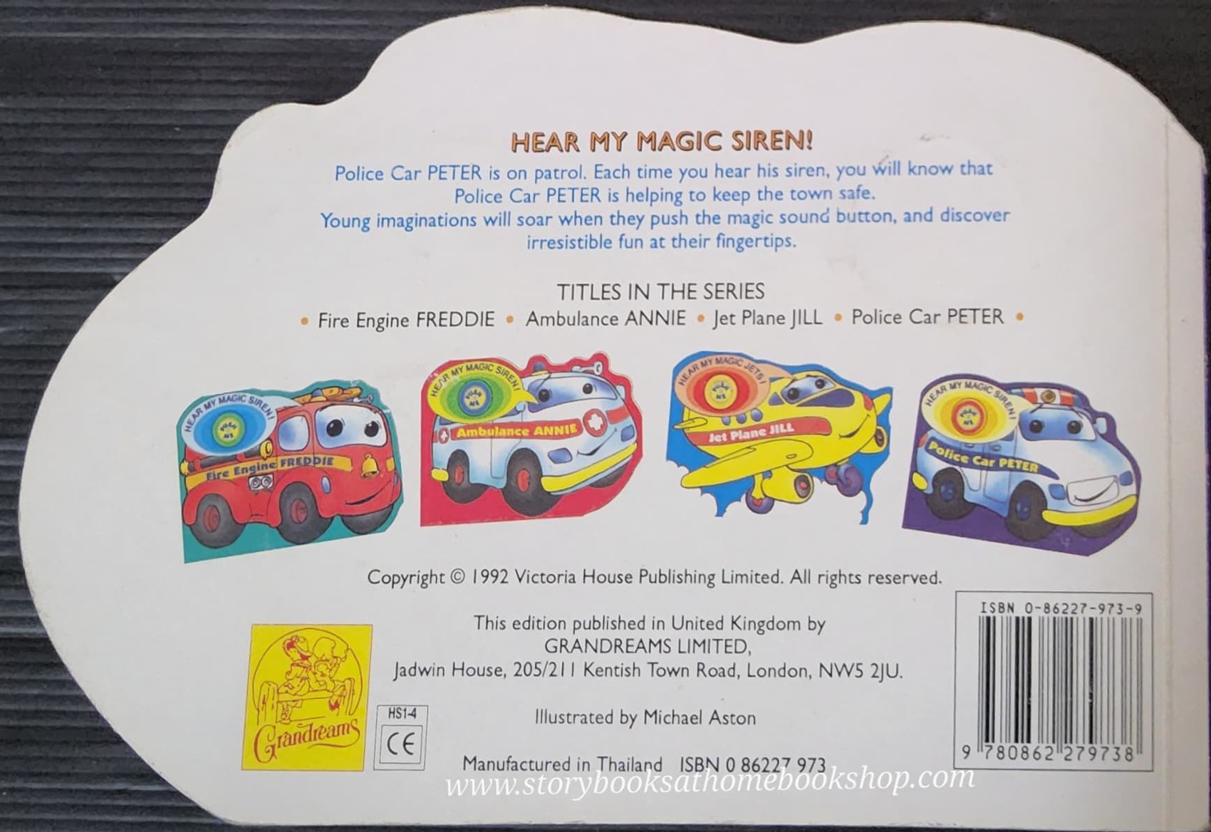 SOUND BOARD BOOK** 🍅🍅HEAR MY MAGIC SIREN! POLICE CAR PETER