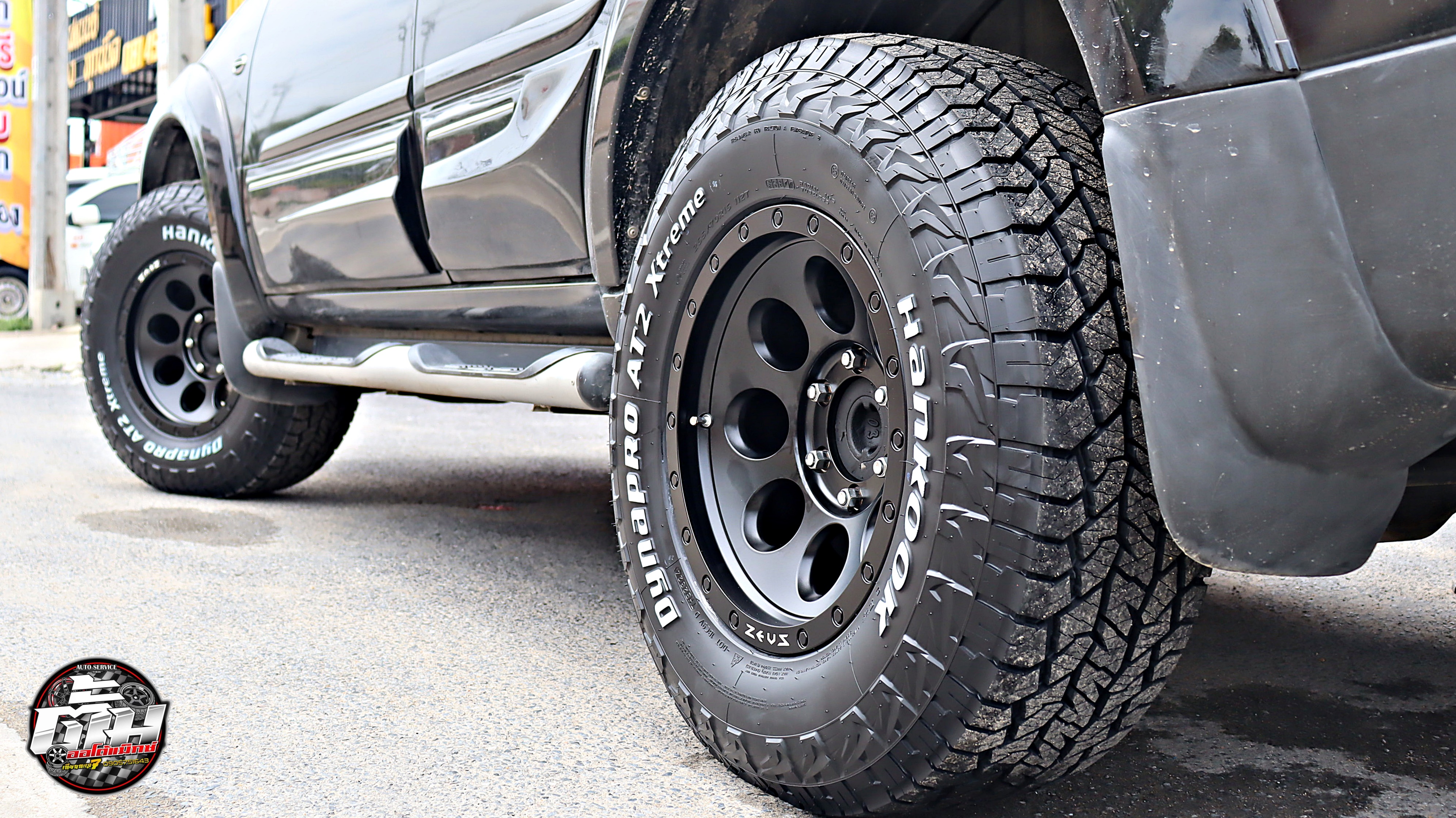 MITSUBISHI PAJERO SPORT เปลี่ยนล้อยาง ล้อ ZEUS-25 ขอบ16นิ้ว ยาง HANKOOK Dynapro AT2 Xtreme 265/70R16 112T