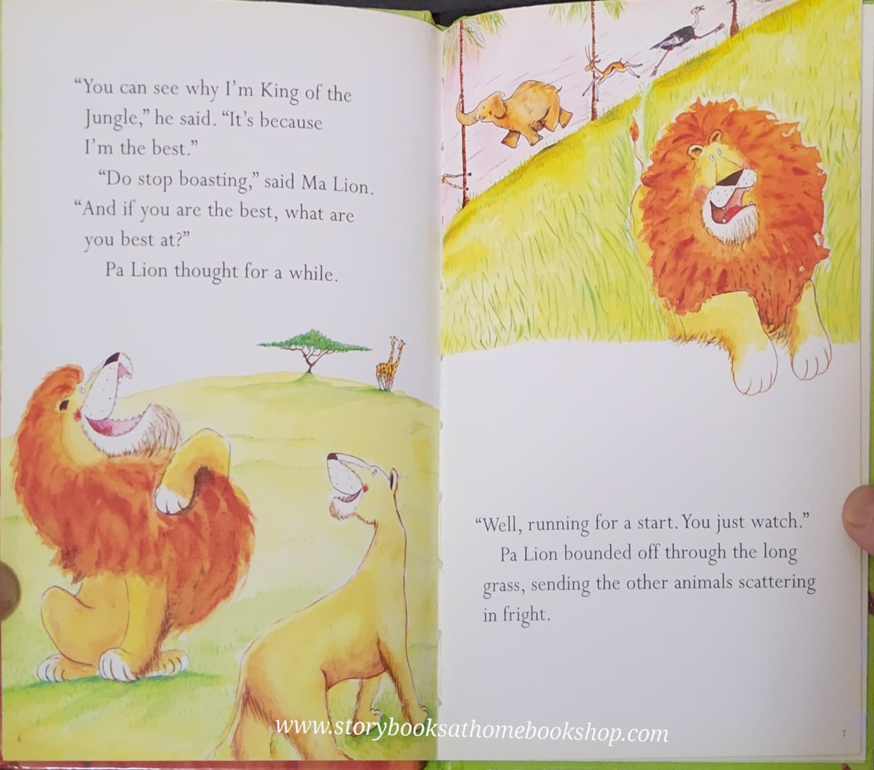 หนังสือนิทานปกอ่อน** 🍓🍓NOBODY LAUGHS AT A LION!