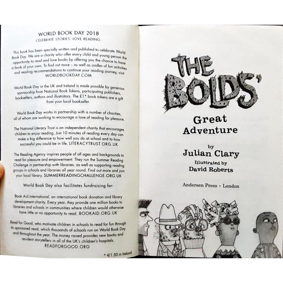 วรรณกรรมเยาวชน The Bolds' Great Adventure: World Book Day 2018 (สภาพดี 70-80% .)