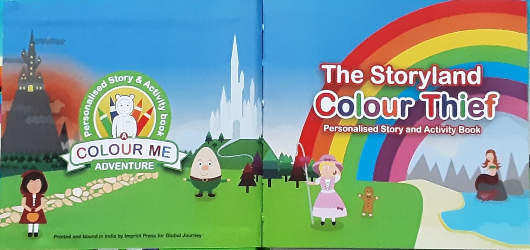 หนังสือนิทานเด็ก ภาษาอังกฤษ ปกแข็ง The Storyland Colour Thief Thomas /สภาพ 90%
