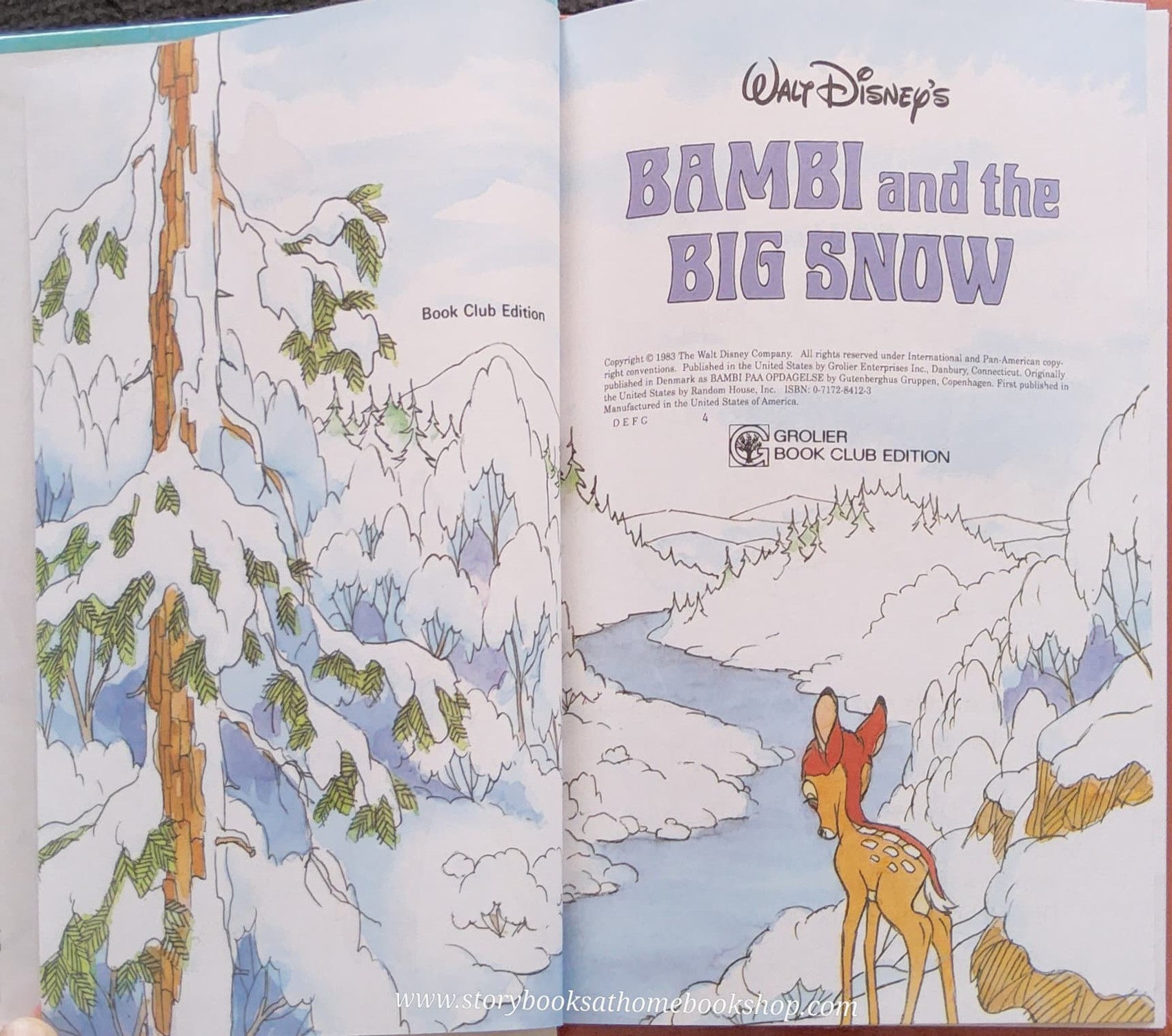 หนังสือนิทานปกแข็ง ** 🍓🍓DISNEY BAMBI and BIG SHOW
