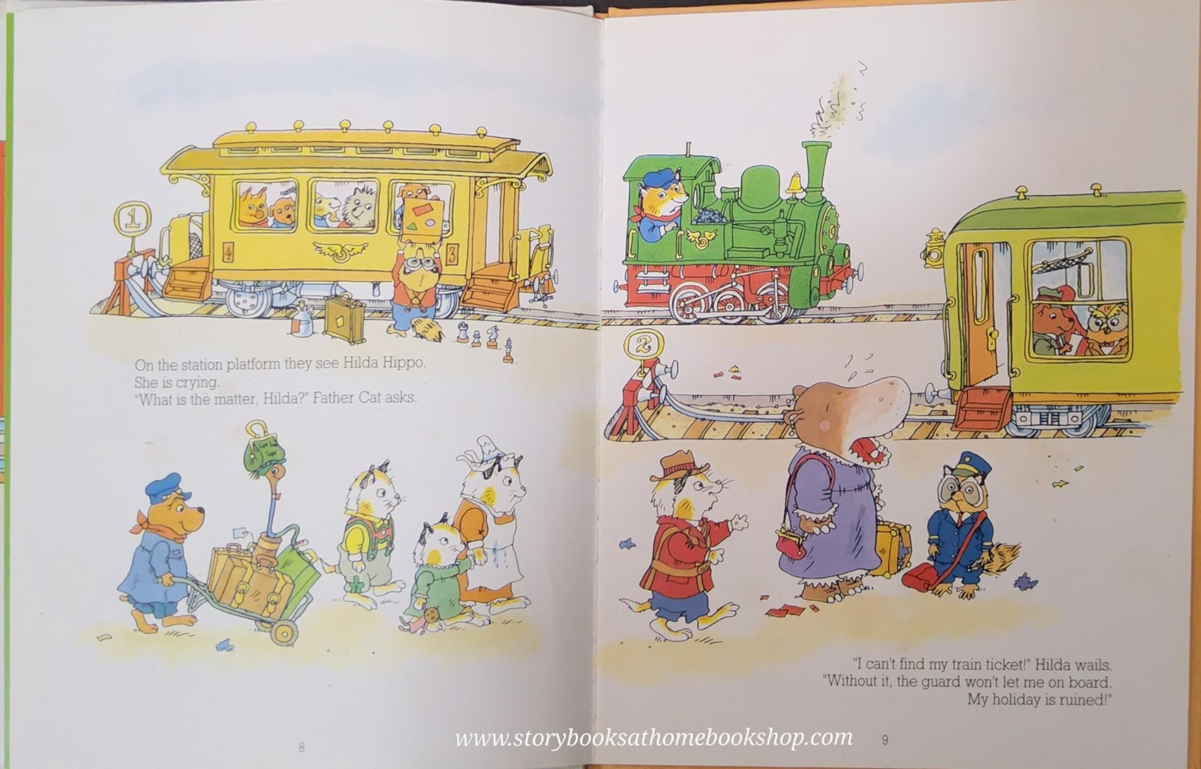 หนังสือนิทานปกแข็ง** 🍅🍅THE SLEEPING CAR ADVENTURE BY RICHARD SCARRY