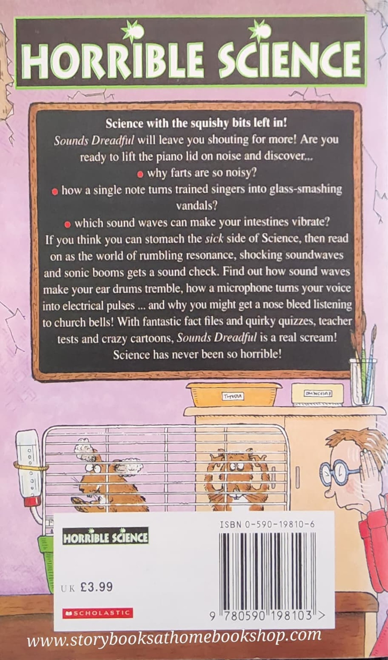 วรรณกรรมเยาวชน** **หนังสือนิทานปกอ่อน** 🍅🍓 HORRIBLE SCIENCE:SOUND DREADFUL BY NICK ARNOLD