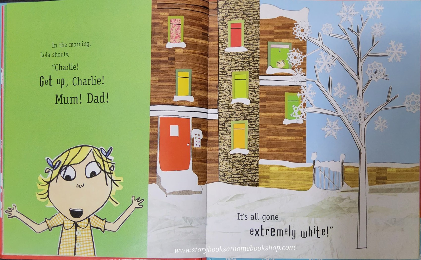 หนังสือนิทานปกแข็ง* 🍅CHARLIE AND LOLA:SNOW IS MY FAVOURITE AND MY BEST BY LAUREN CHILD