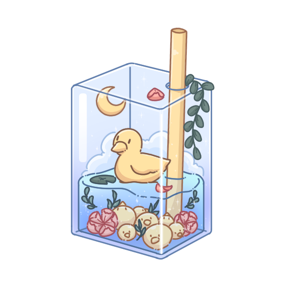 [Keychain] Duck Glass Box