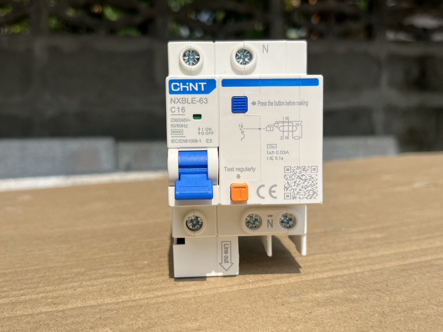 เบรกเกอร์กันดูด RCBO 1 เฟส เบรกเกอร์กันไฟดูด เบรกเกอร์กันไฟรั่ว กันดูด CHINT NXBLE-63 1P+N 16A 30mA (6kA)