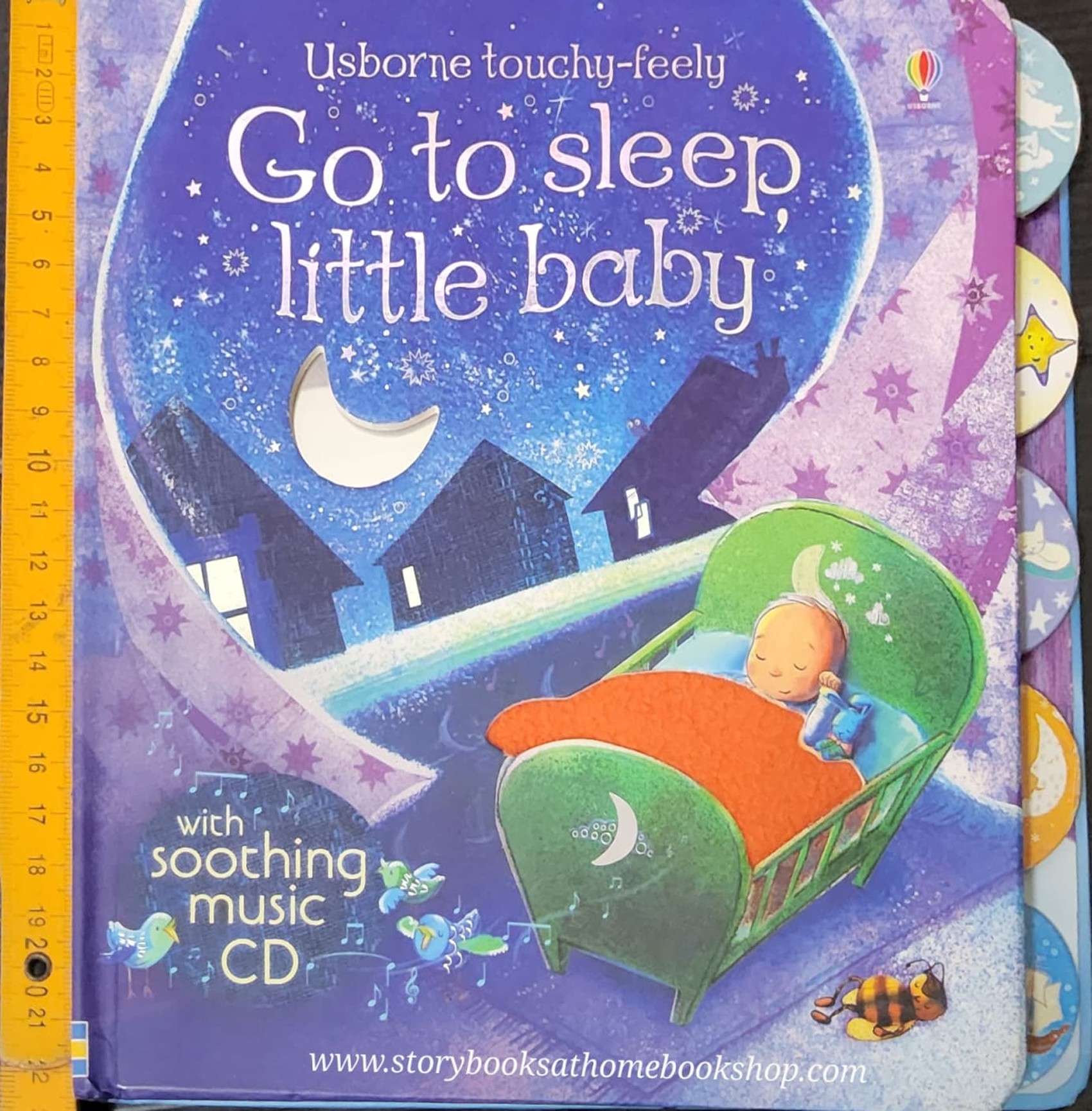 CD AUDIO BOARD BOOK** 🍅🍅USBORNE TOUCHY-FEELY GO TO SLEEP,LITTLE BABY