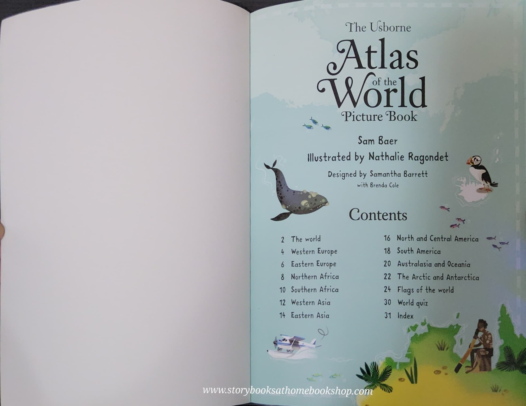 KNOWLEDGE BOOK** ♥️THE USBORNE ATLAS OF THE WORLD PICTURE BOOK