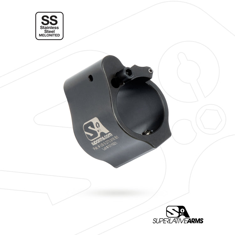 Superlative Arms - Adjustable Gas Block, Bleed Off - Solid, Set Screw (.750")