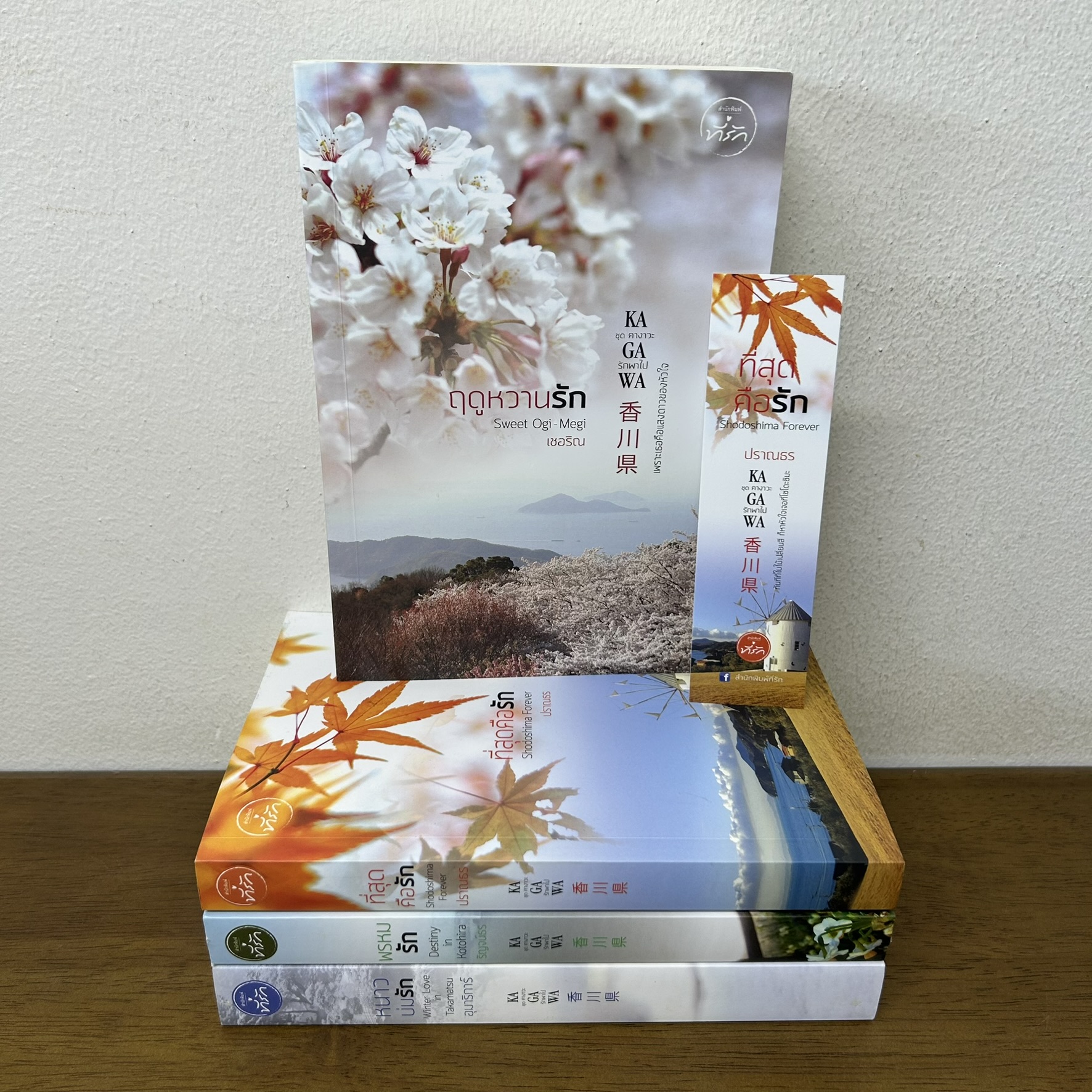 ชุด คางาวะรักพาไป - พรหมรัก ริญจน์ธร/ที่สุดคือรัก ปราณธร/ฤดูหวานรัก เชอริณ/หนาวบ่มรัก อุมาริการ์ (มือสอง) นิยาย ที่รัก