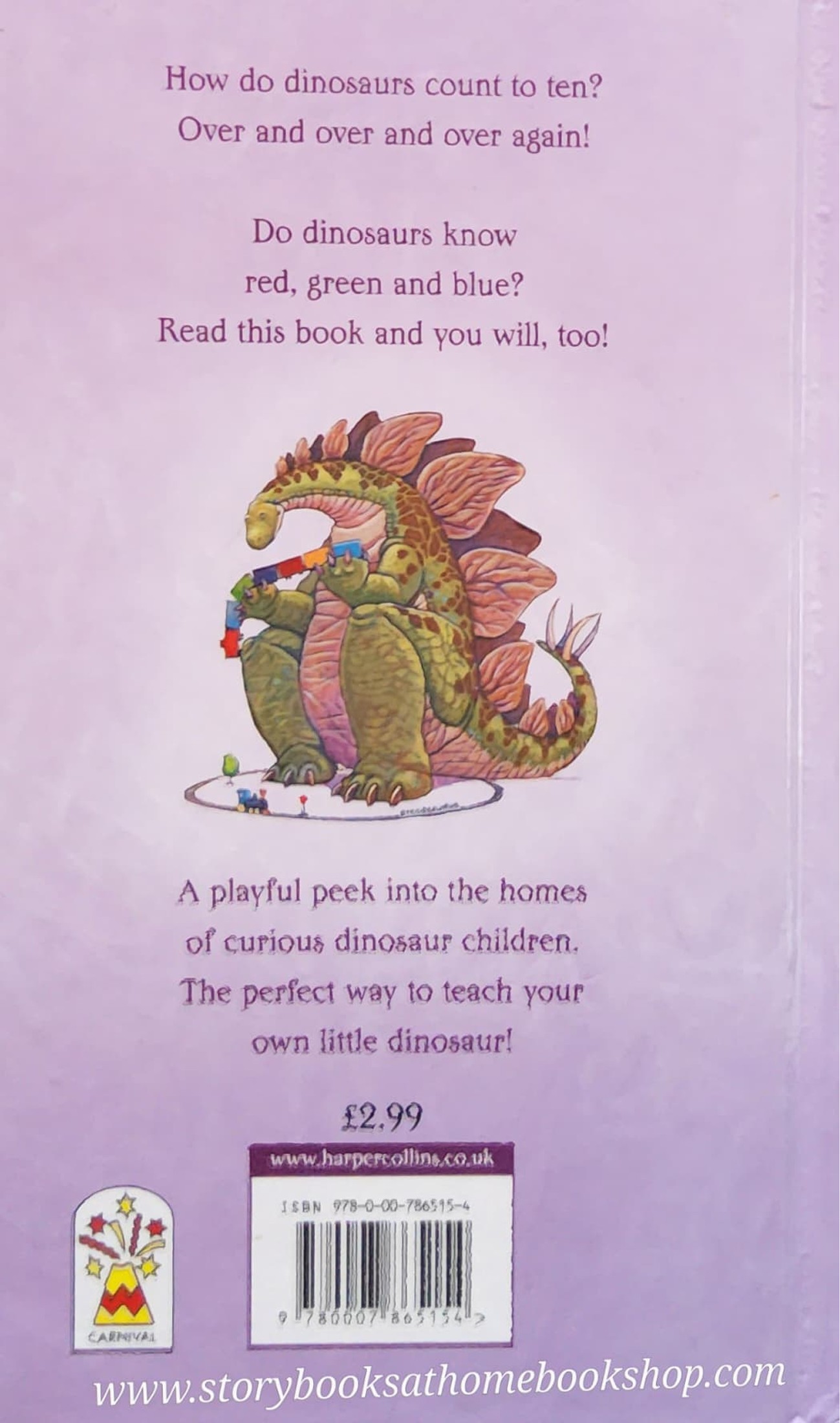 หนังสือนิทานปกแข็ง ** ♥️HOW DO DINOSAURS LEARN COLOURS AND NUMBERS