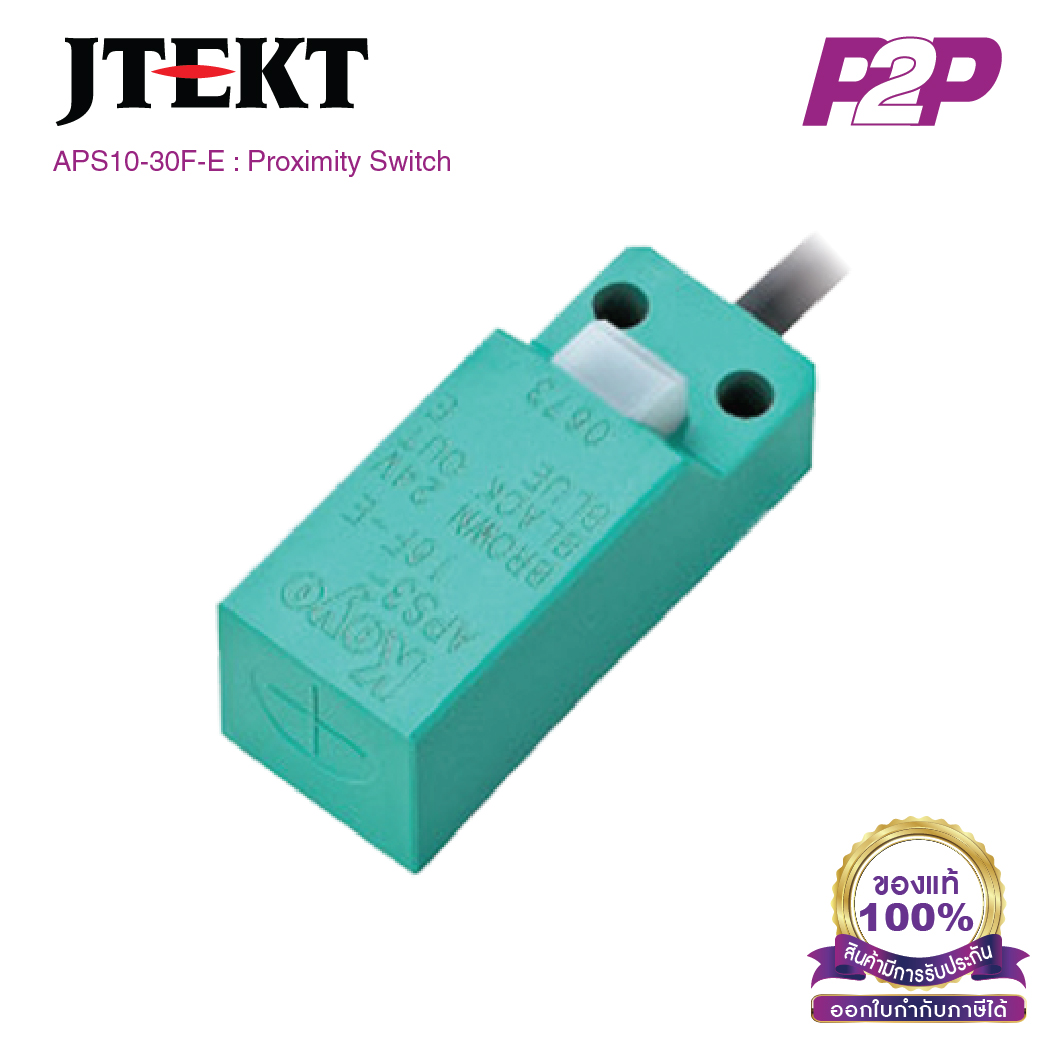 APS10-30F-E : Rectangular Shape, Distance 10 mm, Wire 3 DC NPN 10-30VDC - Jtekt - Proximity Sensors by pik2pak.com
