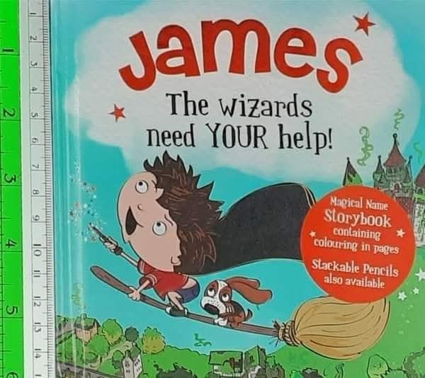 หนังสือนิทานปกแข็ง** 🍅🍓JAMES THE WIZARDS NEED YOUR HELP!